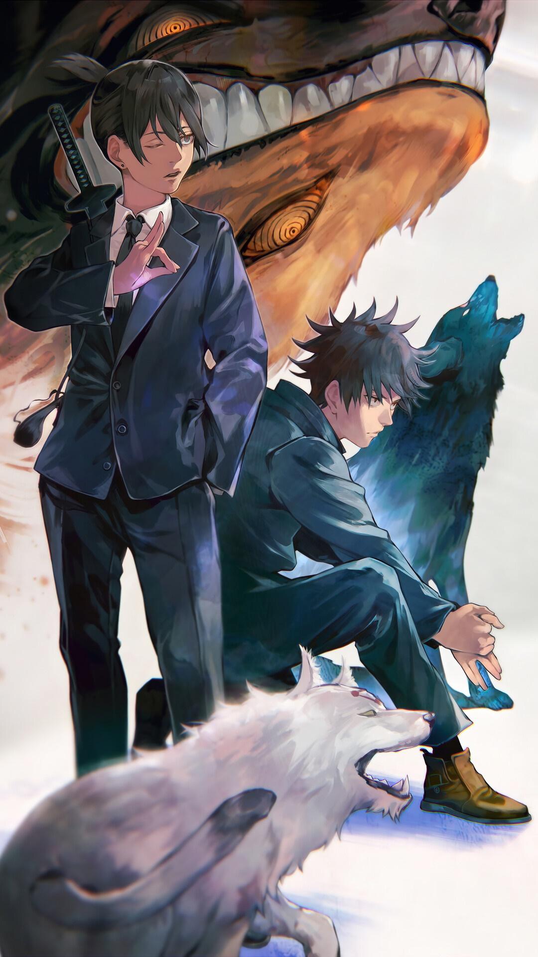 1080x1920 Chainsaw Man, Anime, Aki Hayakawa, Jujutsu Kaisen, Megumi Fushiguro Gallery HD Wallpaper