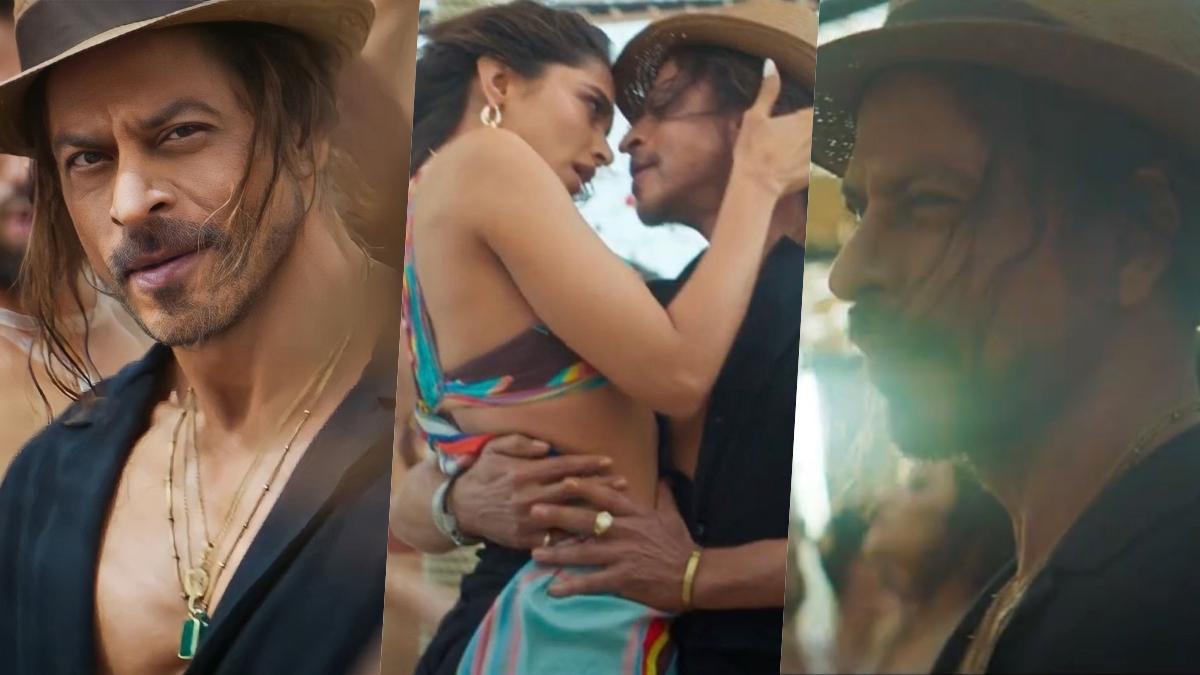 1200x675 Shah Rukh Khan HD Wallpaper From Pathaan Song 'Besharam Rang' for Free Download Online: Watch 'King of' SRK and Deepika Padukone Set Screen on Fire