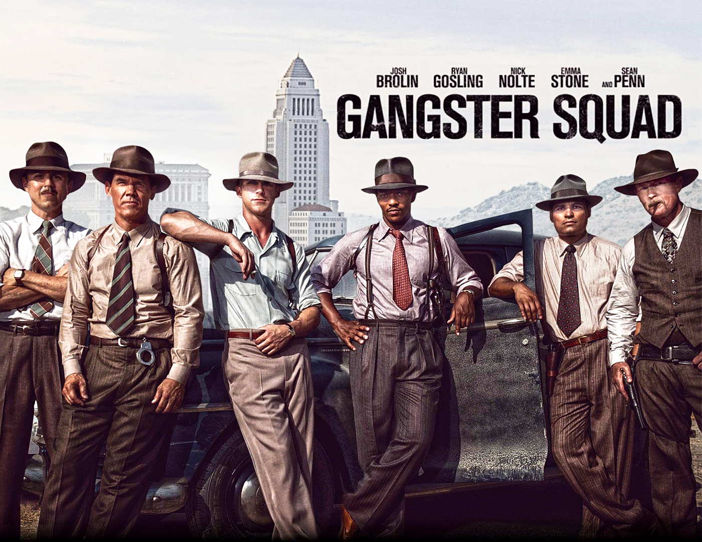 1400x1080 Wallpaper Blink of Gangster Squad Wallpaper HD for Android