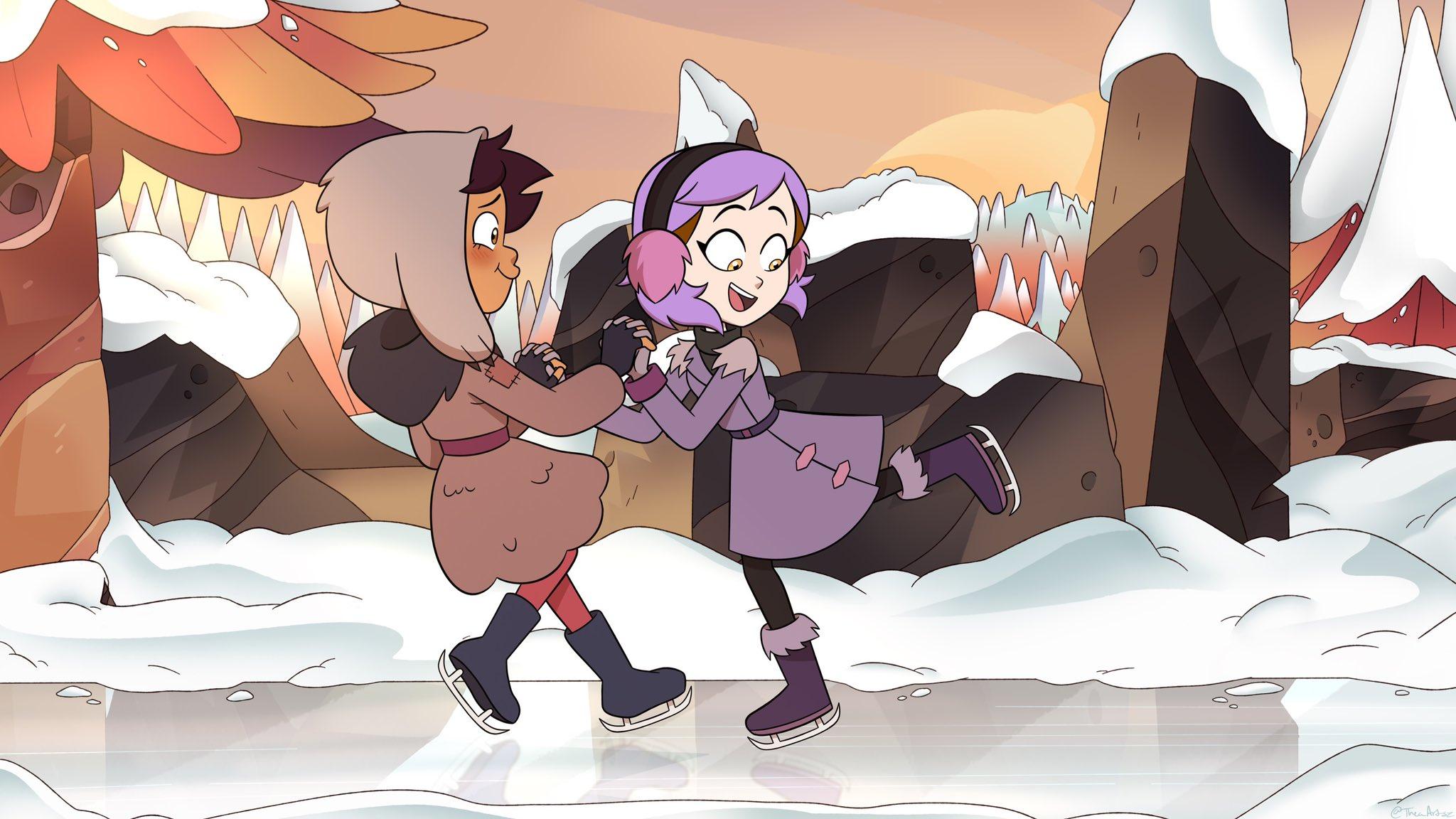 2048x1152 Theaartsz but make it winter☃️ (The link for the HD version will be in the comments) #TheOwlHouse