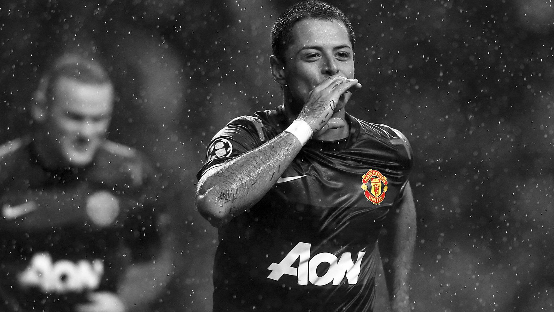 1920x1080 Manchester United, Javier Hernandez, Chicharito, Selective Coloring, Men Wallpaper HD / Desktop and Mobile Background