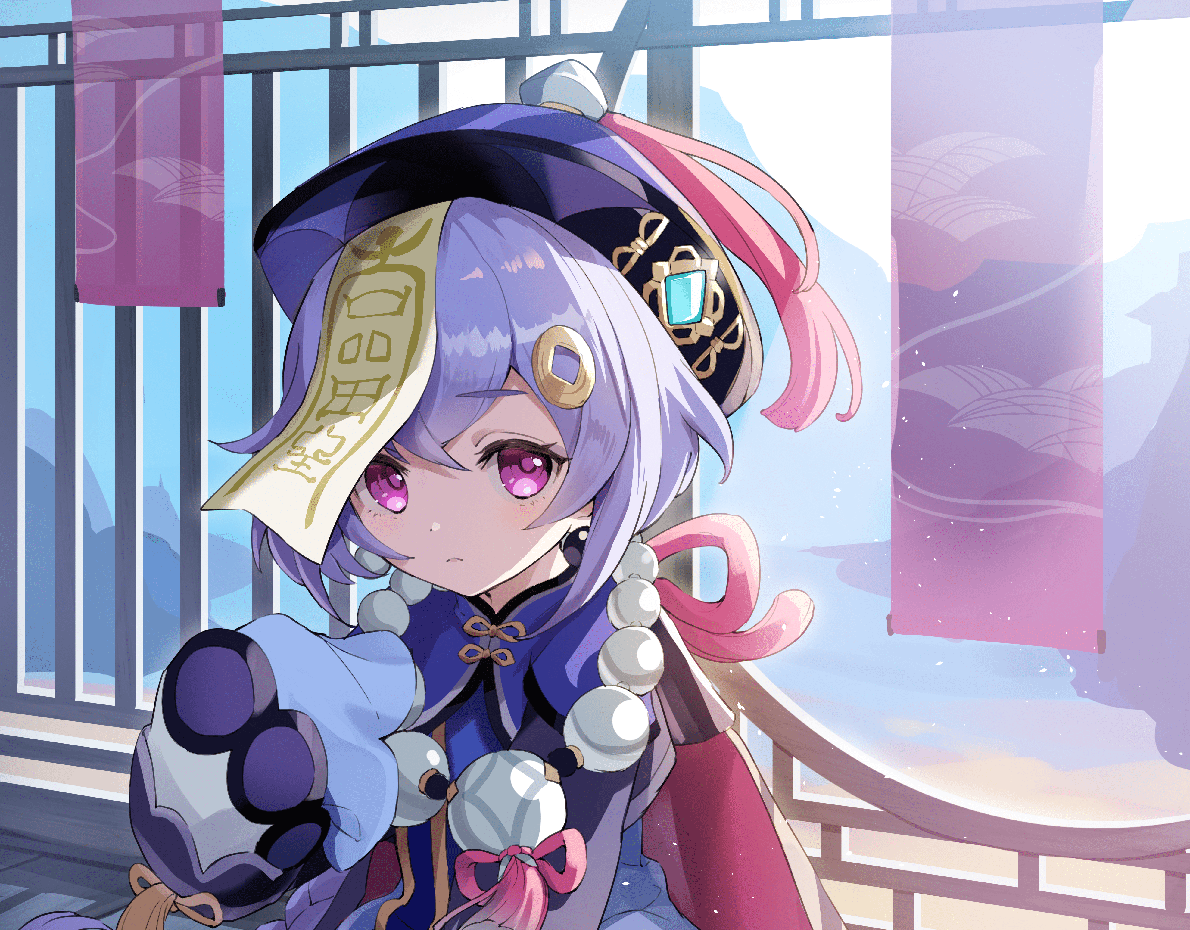 3952x3089 4K Qiqi (Genshin Impact) Wallpaper and Background Image