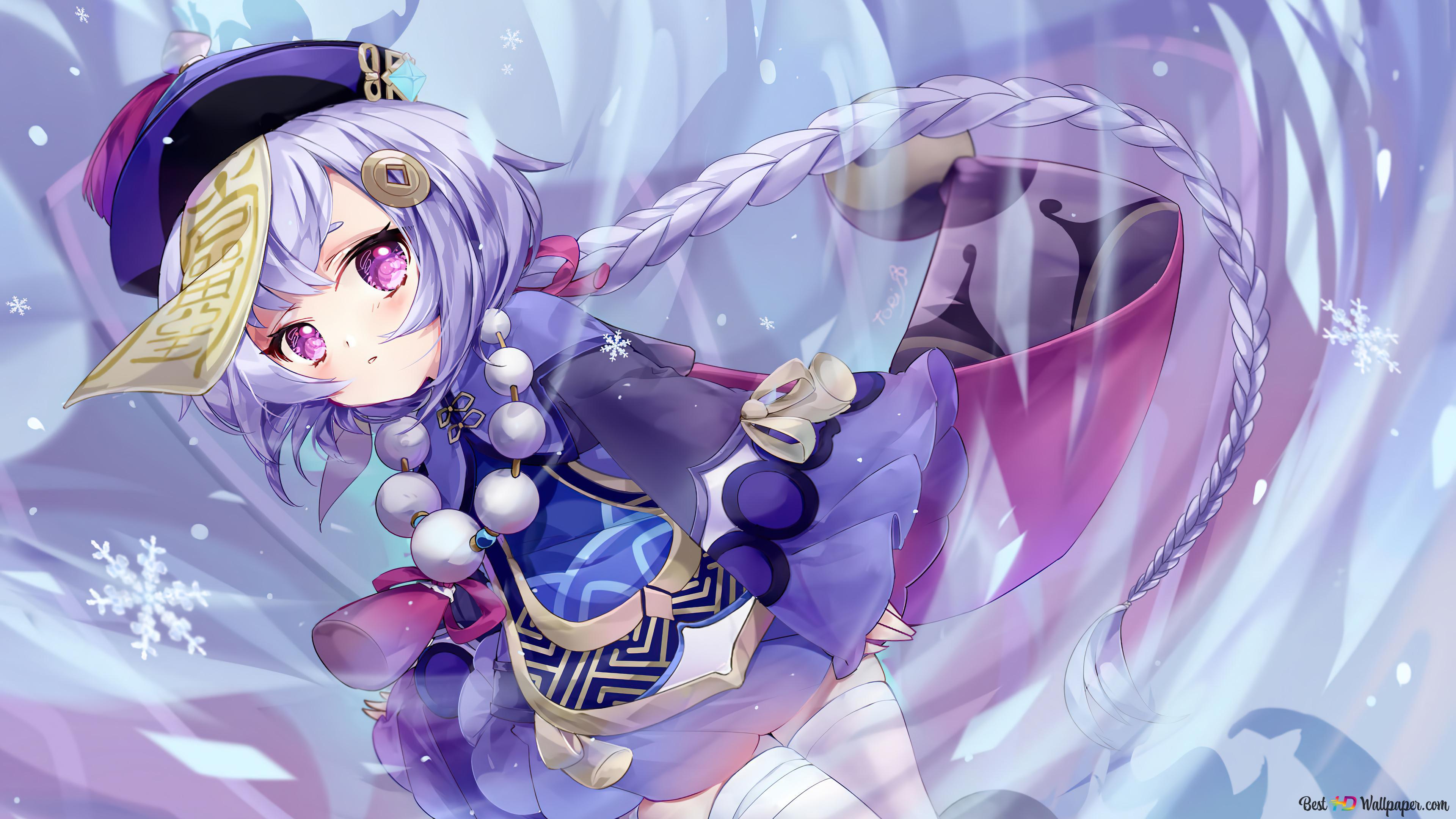 3840x2160 Qiqi Impact (Anime Video Game) 4K wallpaper download