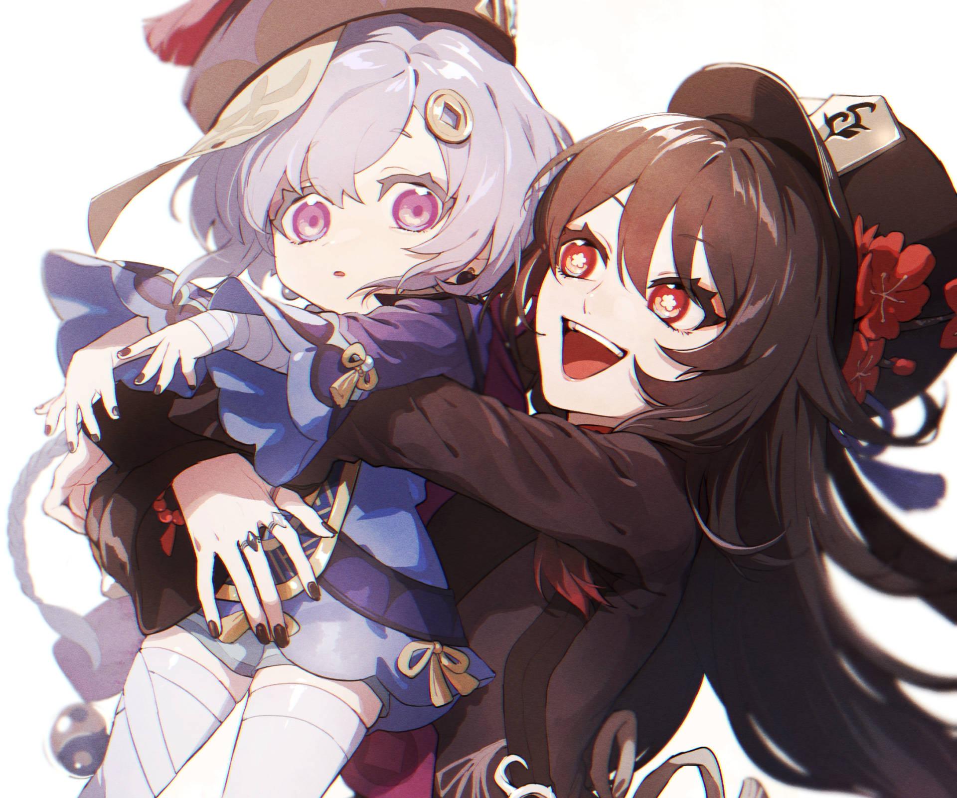 1920x1600 Download Hu Tao And Qiqi Wallpaper