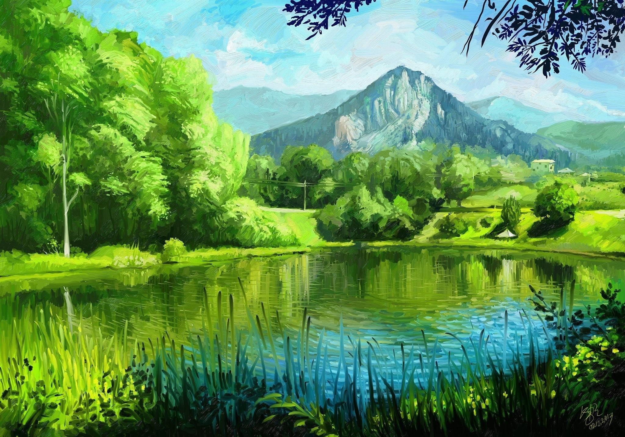 Watercolor Scenery Wallpapers Top Free Watercolor Scenery Backgrounds