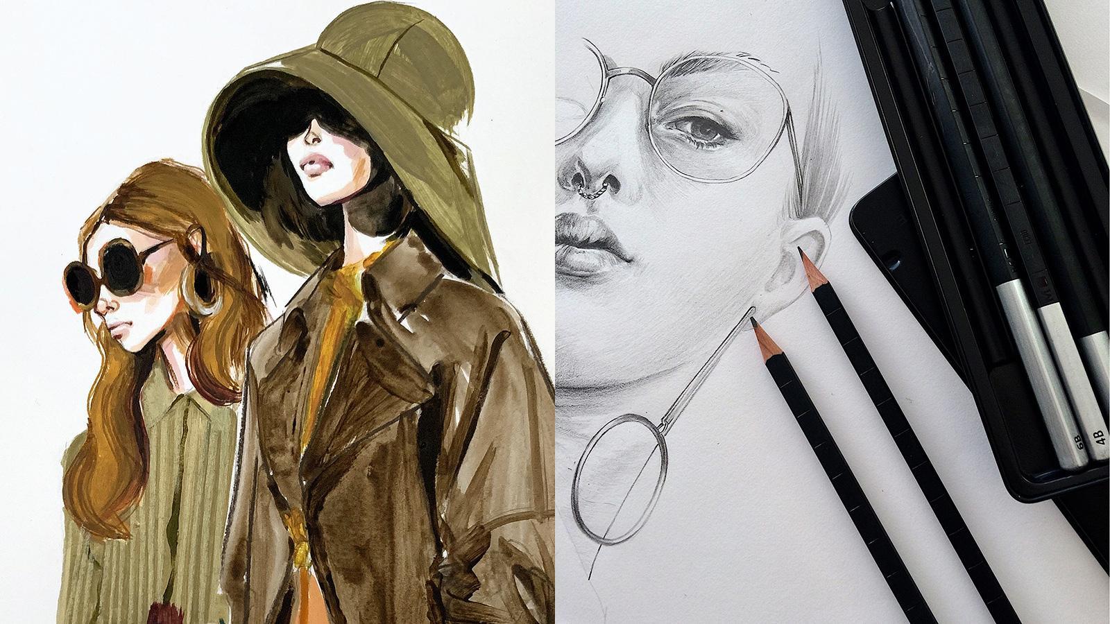 1600x900 fashion illustration techniques