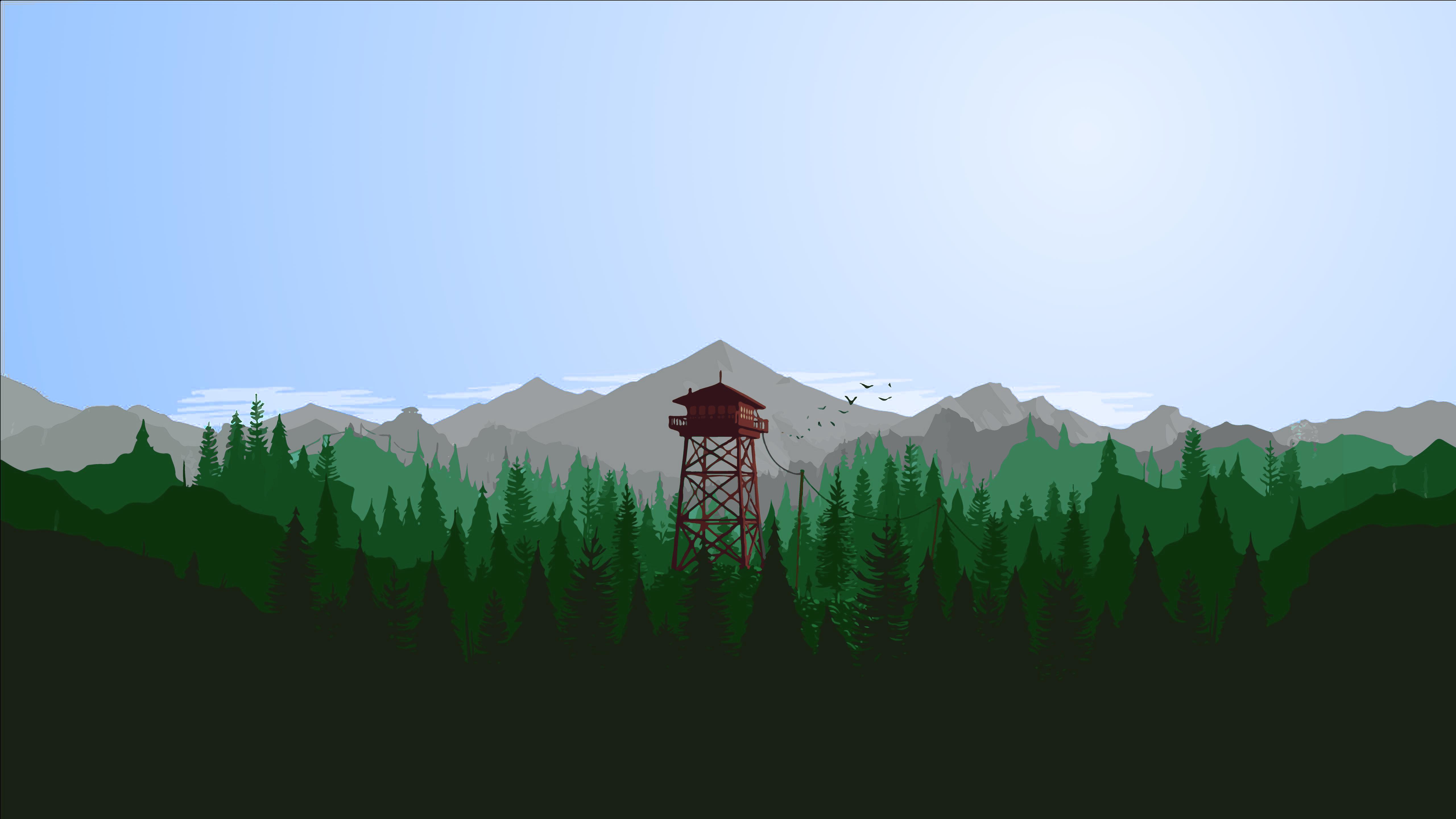 5120x2880 Firewatch 4k Wallpaper
