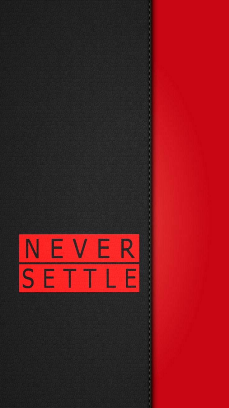 736x1308 Download Oneplus Nord Never Settle On Leather Wallpaper