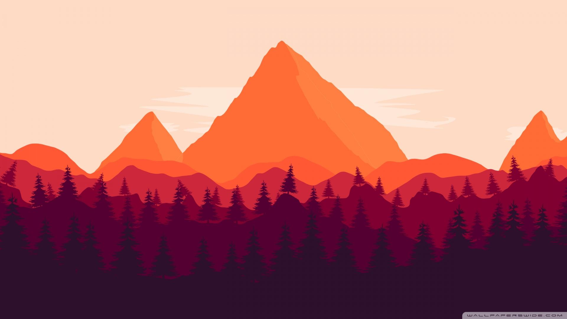 1920x1080 Firewatch inspired Ultra HD Desktop Background Wallpaper for : Tablet