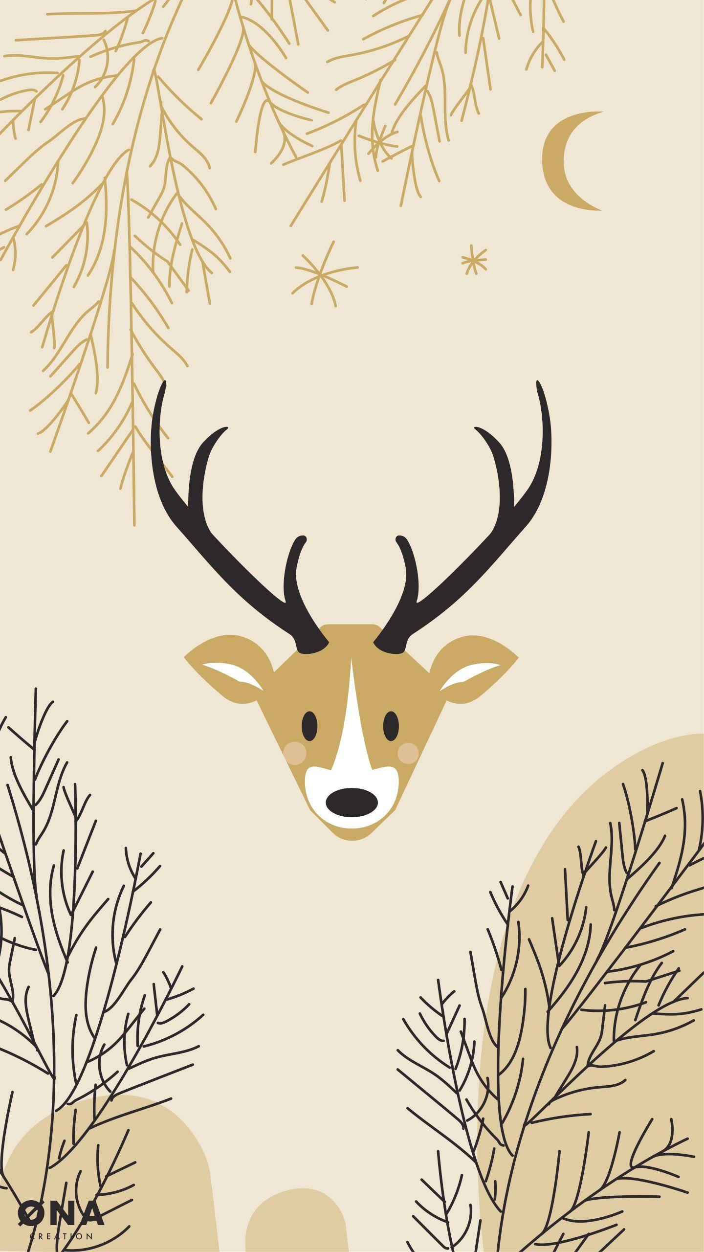 Deer Background 4K Wallpaper iPhone HD Phone #240i