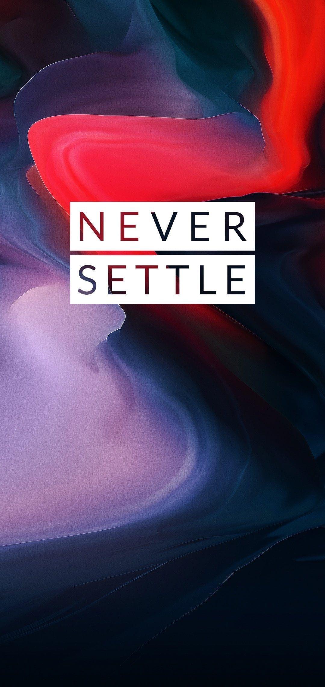 1080x2280 One Plus Never Settle Wallpaper Download
