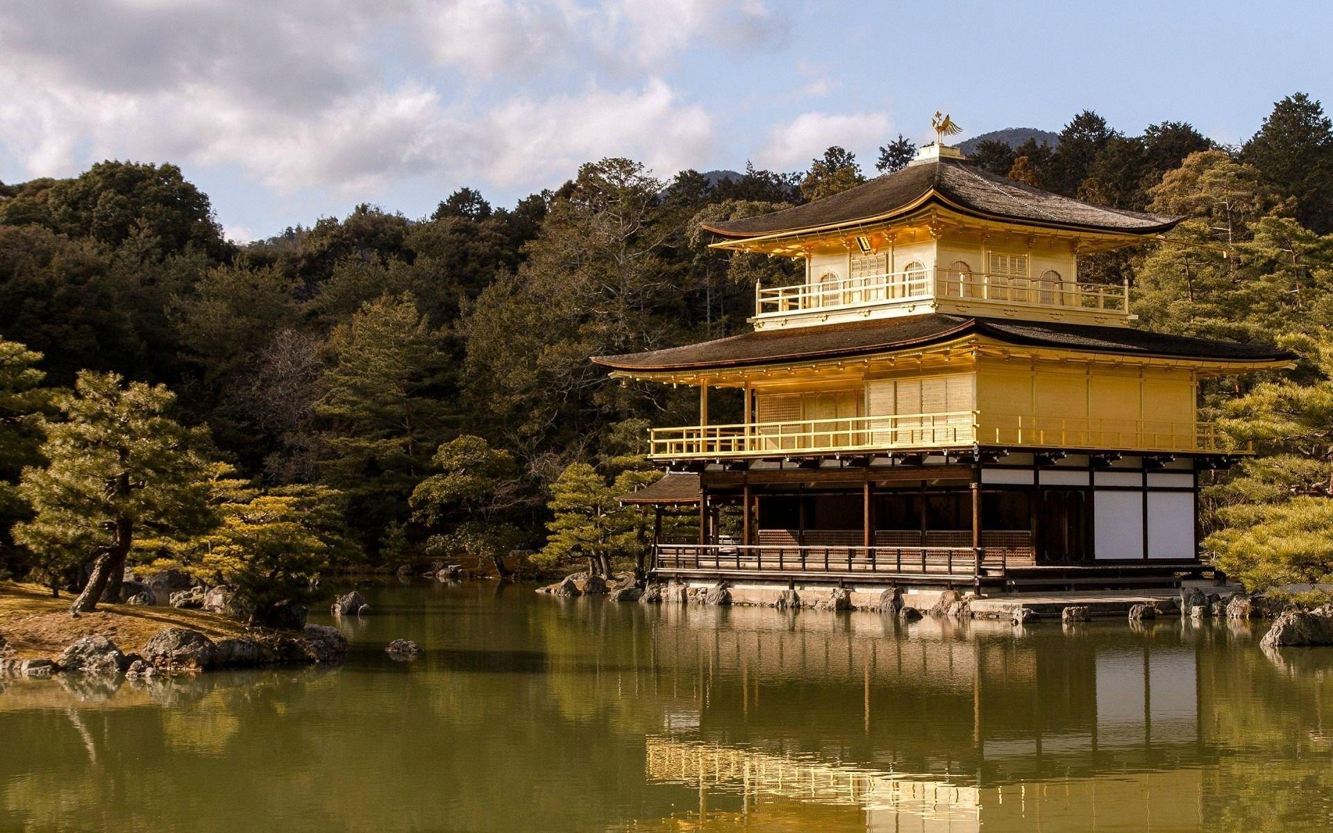 1920x1200 Golden Pavilion Japan HD wallpaper