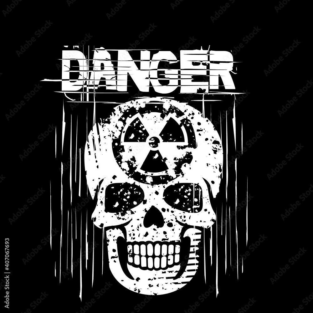1000x1000 Gothiskull, skeleton, bone, halloween, death, gothic, cross, pirate, zombie, killer, tattoo, dead, devil, satan, demon, day of the dead, holy death, pentagram, black, wc sign with skull, grunge vintage design t shirts Stock Vector