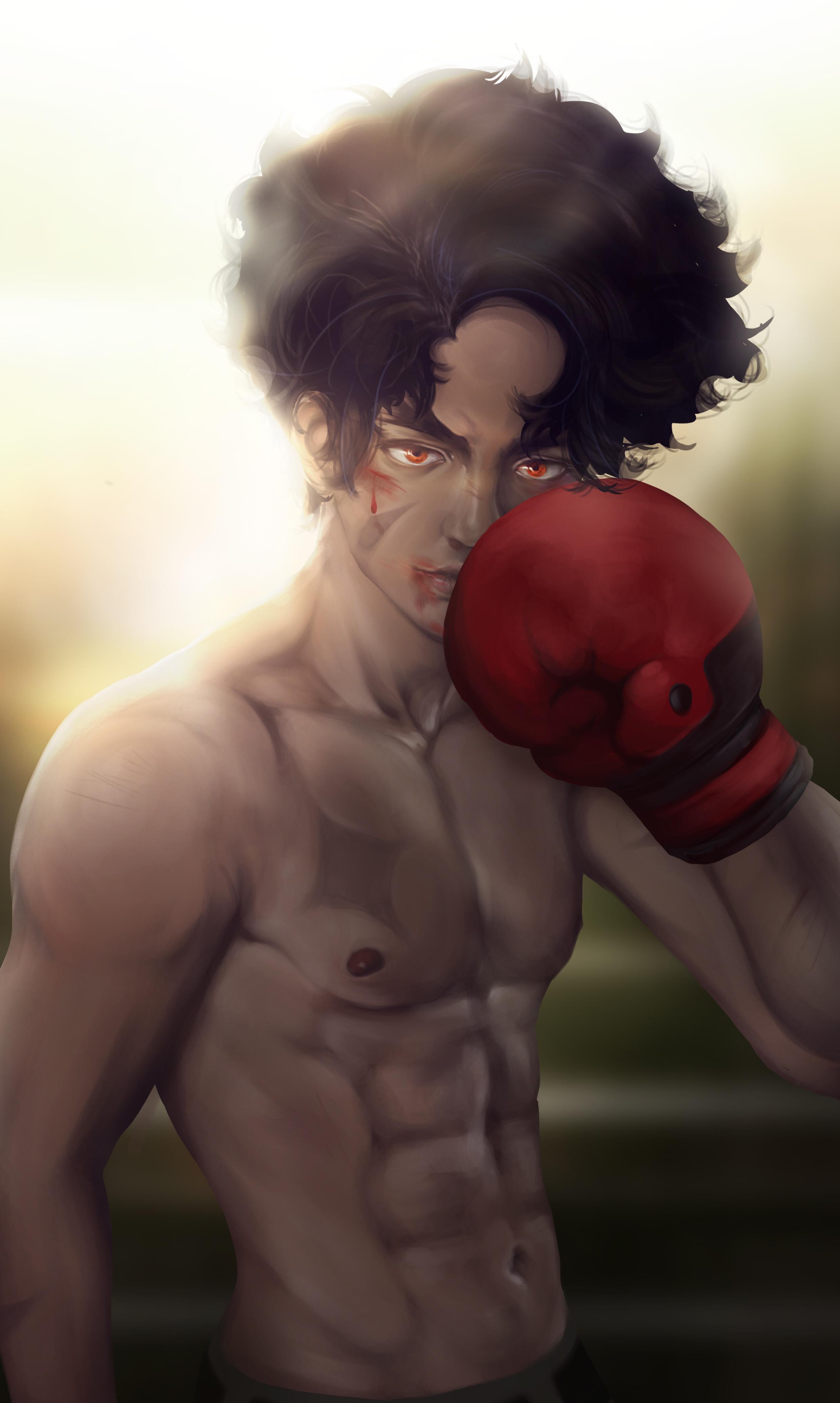 2480x4141 joe (megalo box) drawn by aki!