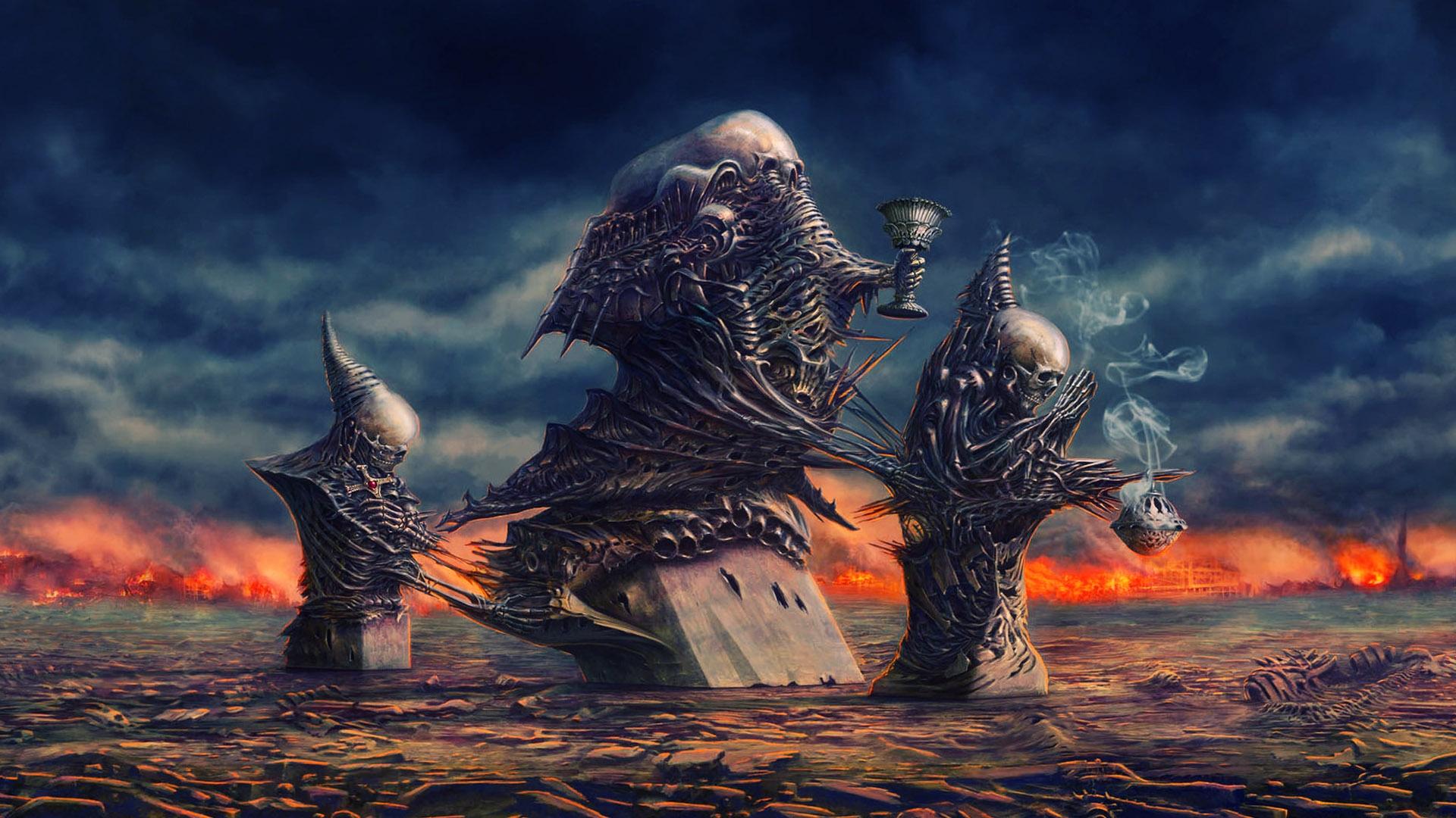 1920x1080 demons, skeleton, skull, gothic, games, Inferno, horror, evil, dark, Danteands, satan Gallery HD Wallpaper