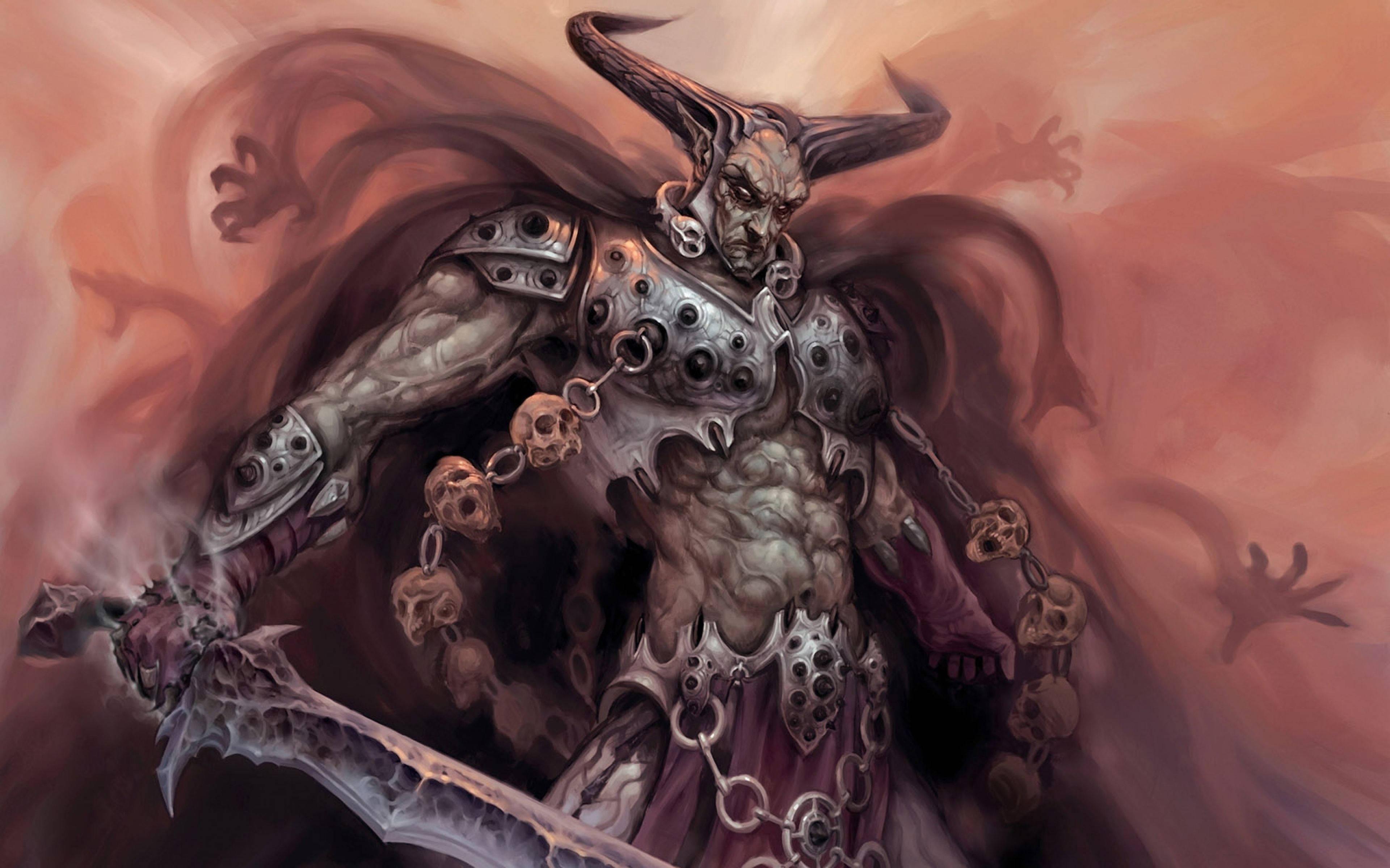 3840x2400 Download 4k Devil In Armor Wallpaper