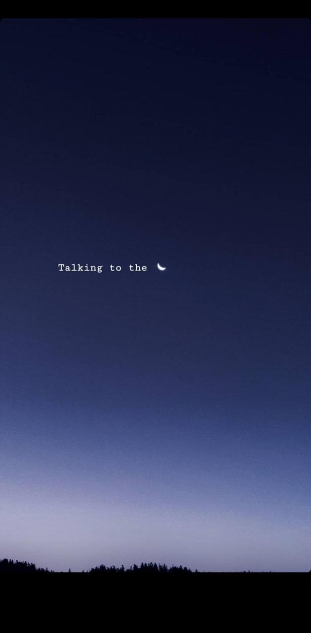 talking to the moon wallpaper