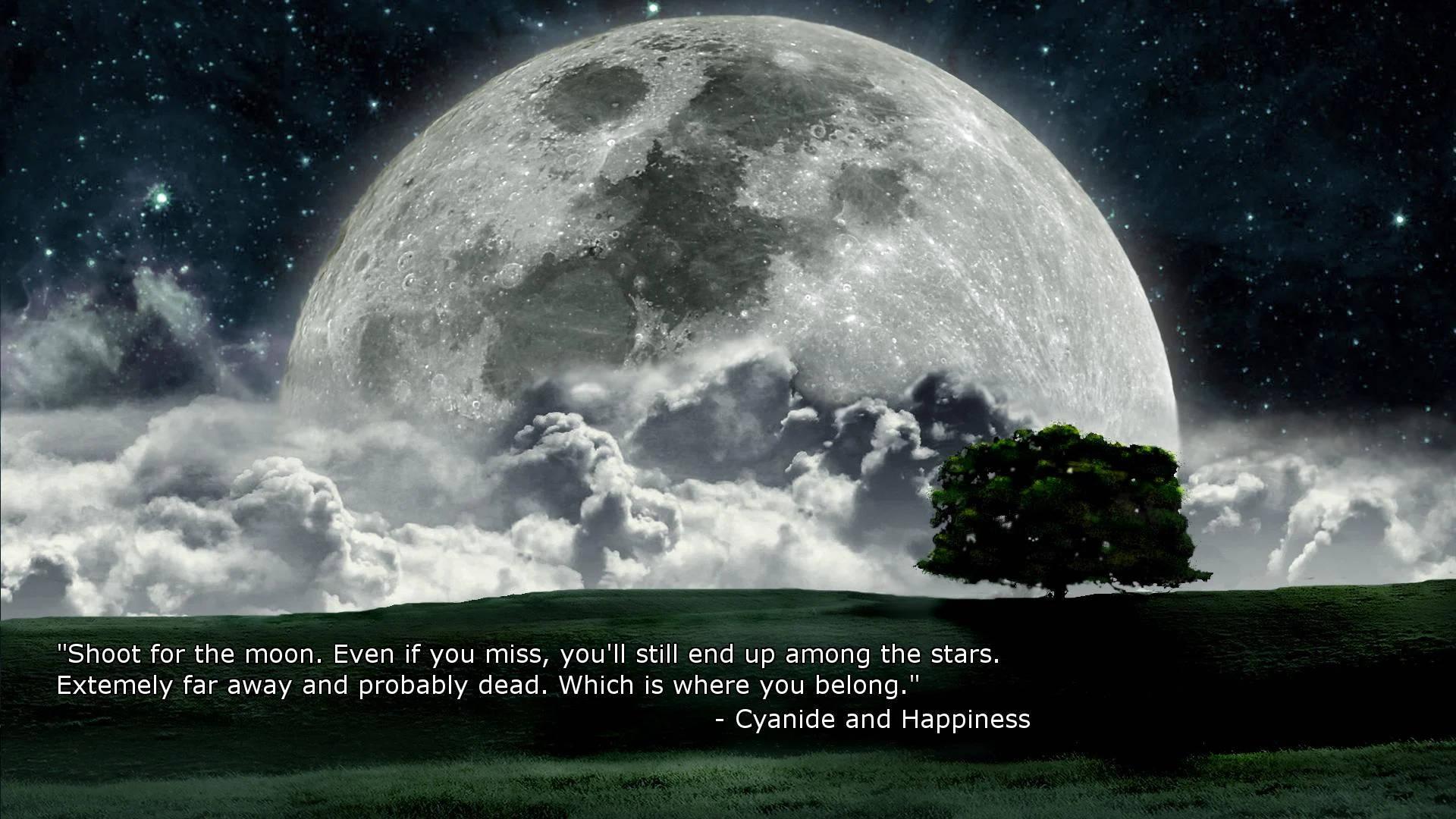 1920x1080 Moon Quotes Wallpaper & Background For FREE