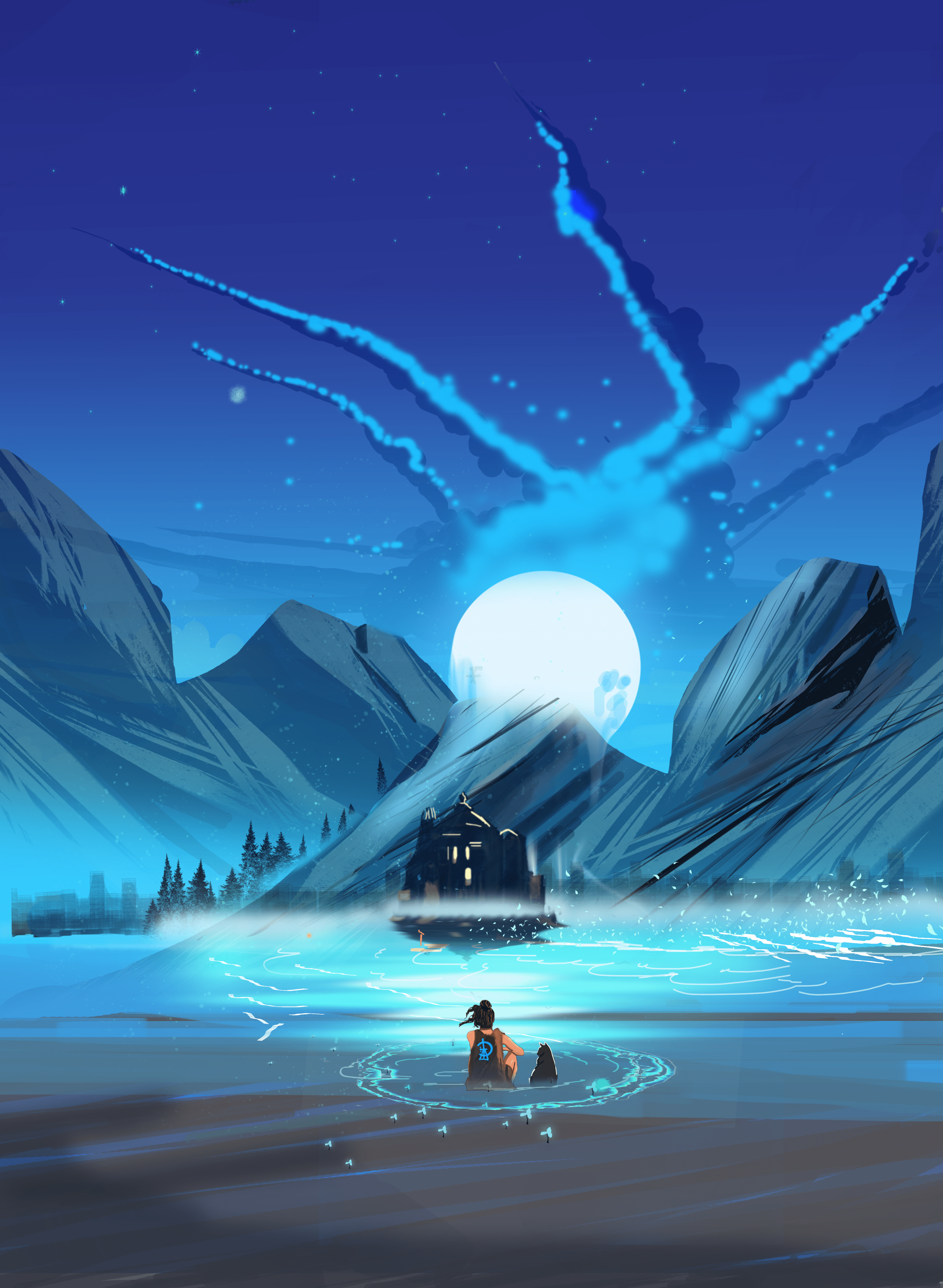 3730x5096 Talking to the moon