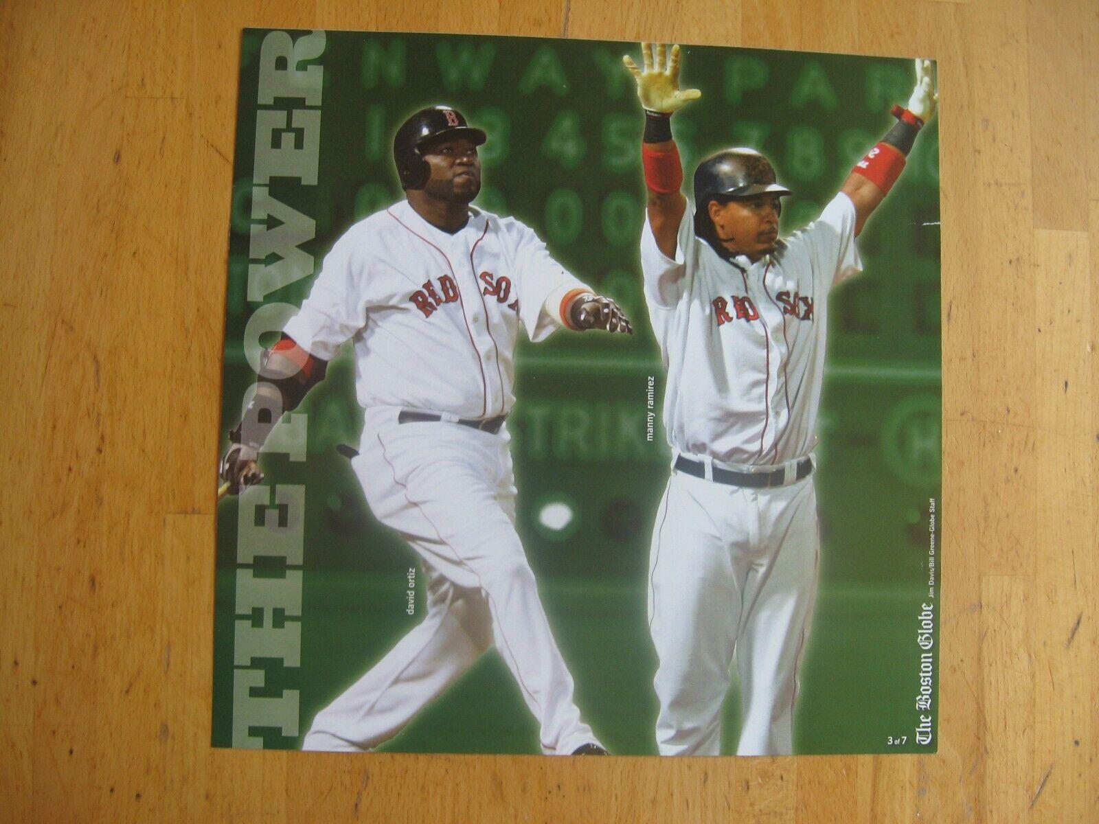 1600x1200 David Ortiz-Manny Ramirez-Boston Red Sox-The Power-Boston Globe Poster