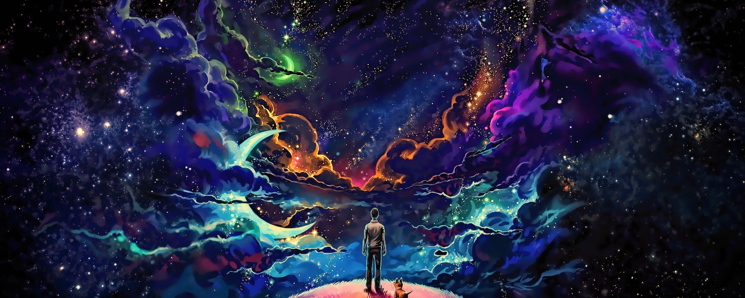 2560x1024 Dual Screen Fantasy Wallpaper
