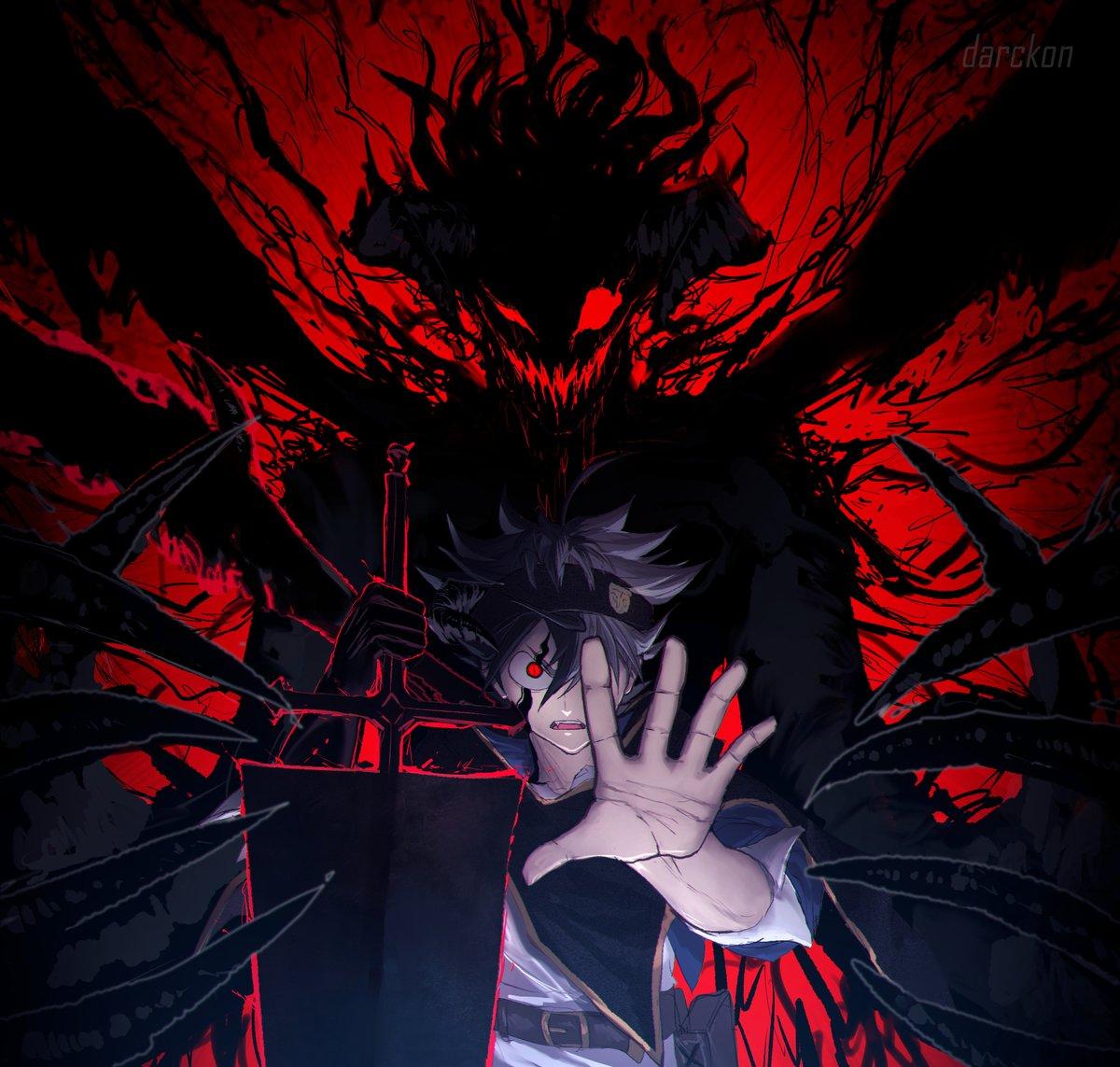 1200x1143 darckon remastered version of the first black clover fanart I made 2 years ago.. #blackclover #blackcloverfanart #anime #asta #liebe #ブラッククローバー #ブラクロ