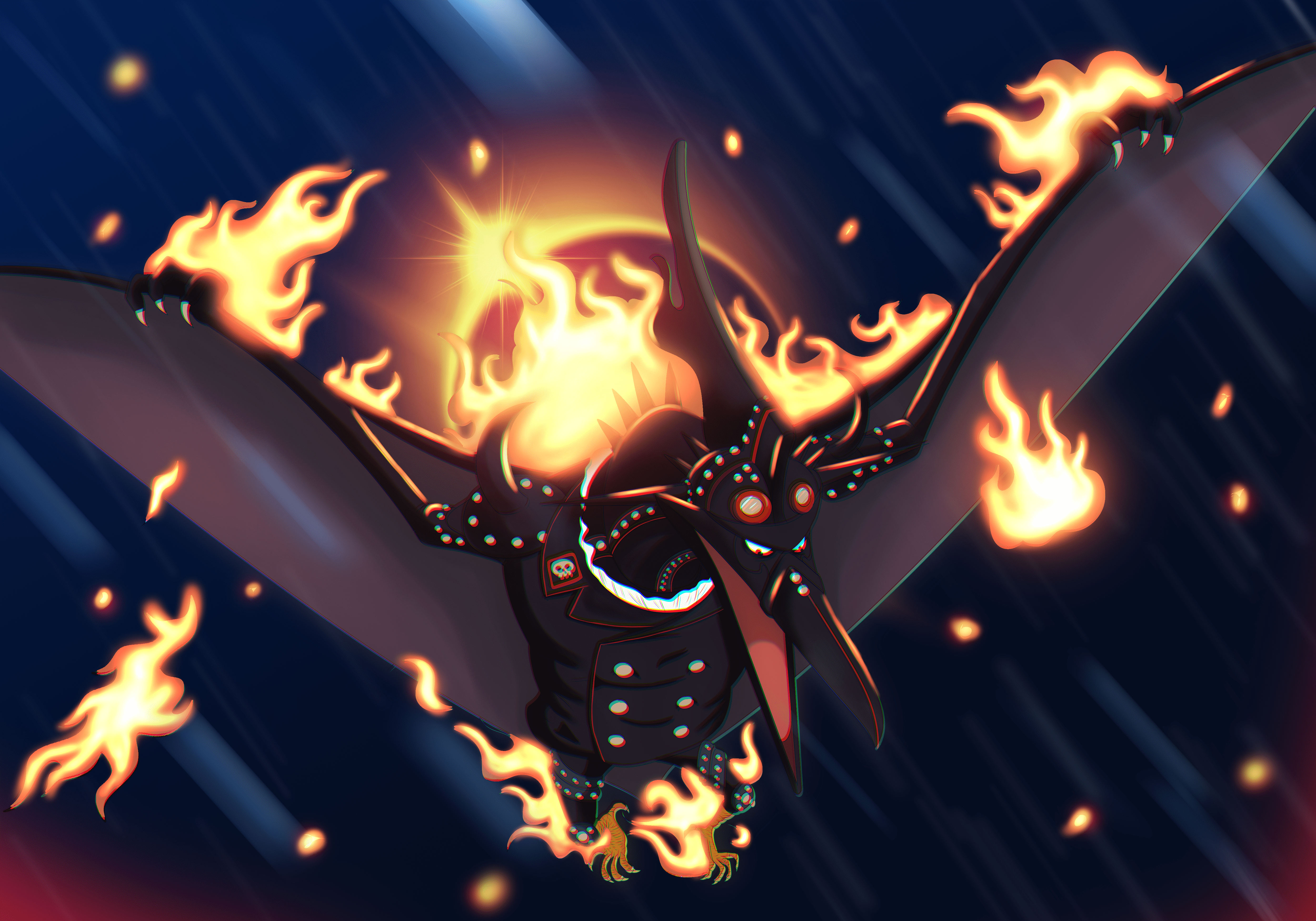 5000x3500 4K King the Wildfire Wallpaper and Background Image