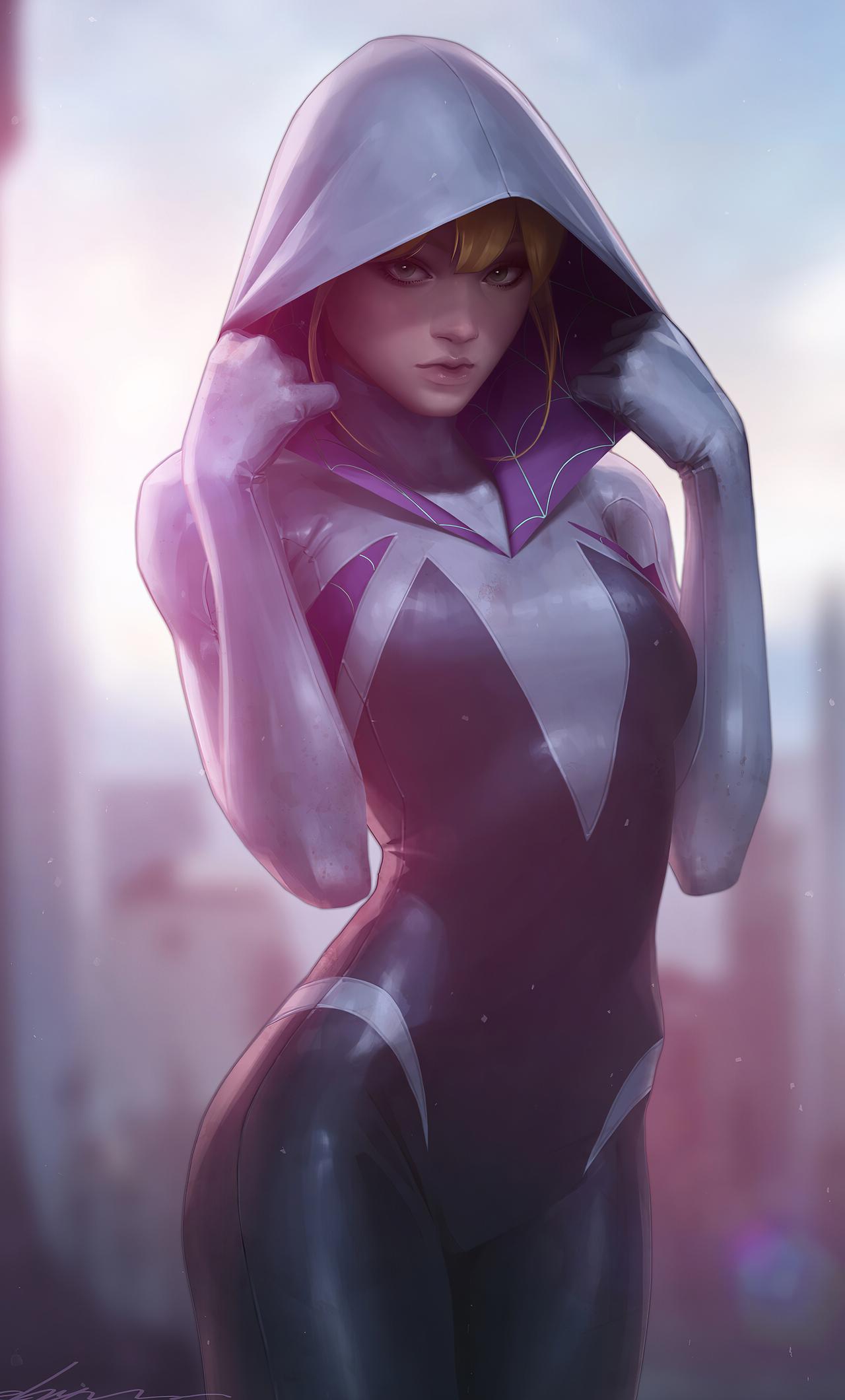 1280x2120 Spider Gwen Ghost Spider 4k iPhone HD 4k Wallpaper, Image, Background, Photo and Picture
