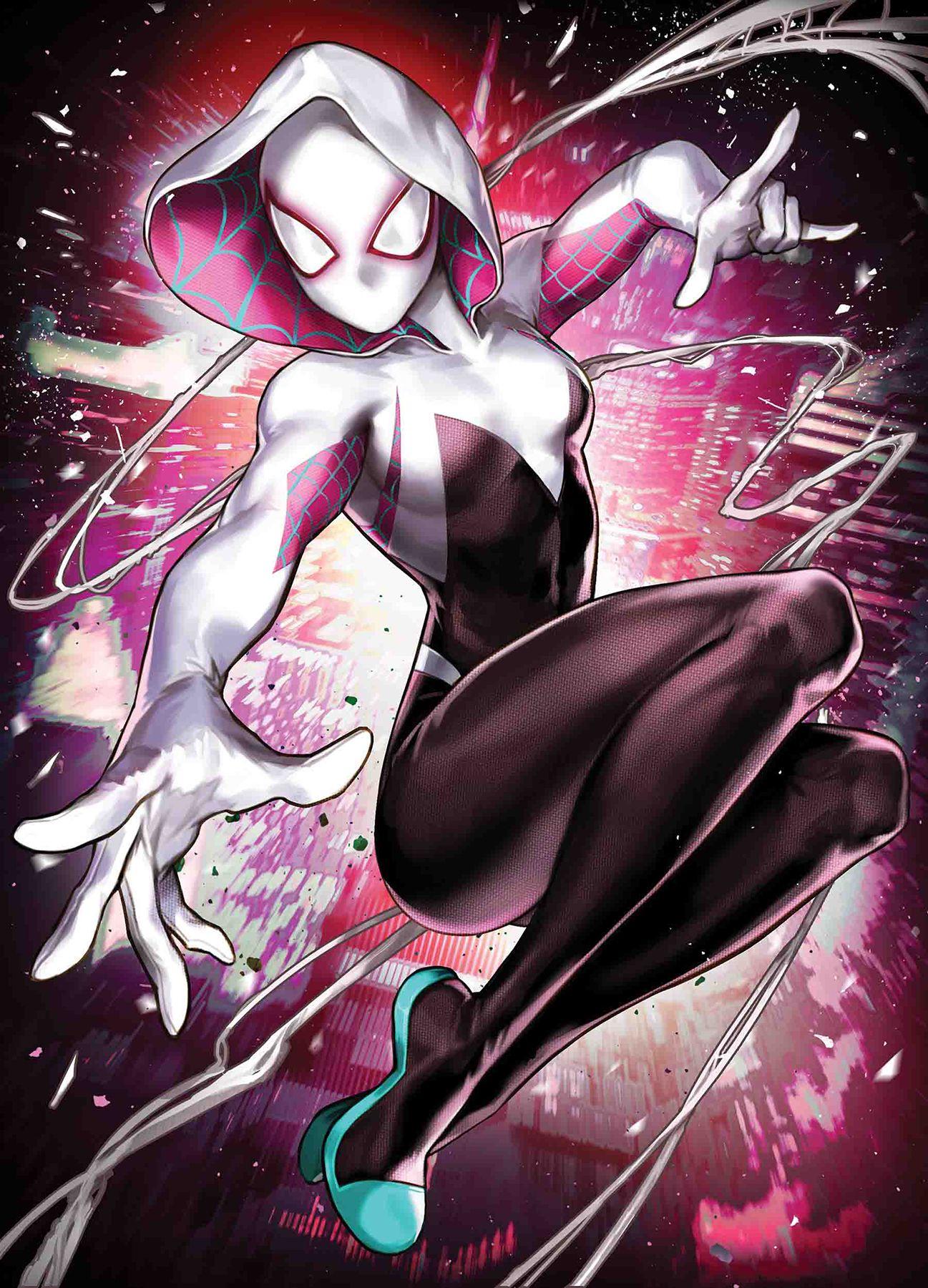 1297x1800 SPIDER GWEN GHOST SPIDER SUJIN JO MARVEL BATTLE LINES VAR. Marvel Spider Gwen, Spider Gwen Art, Spider Gwen