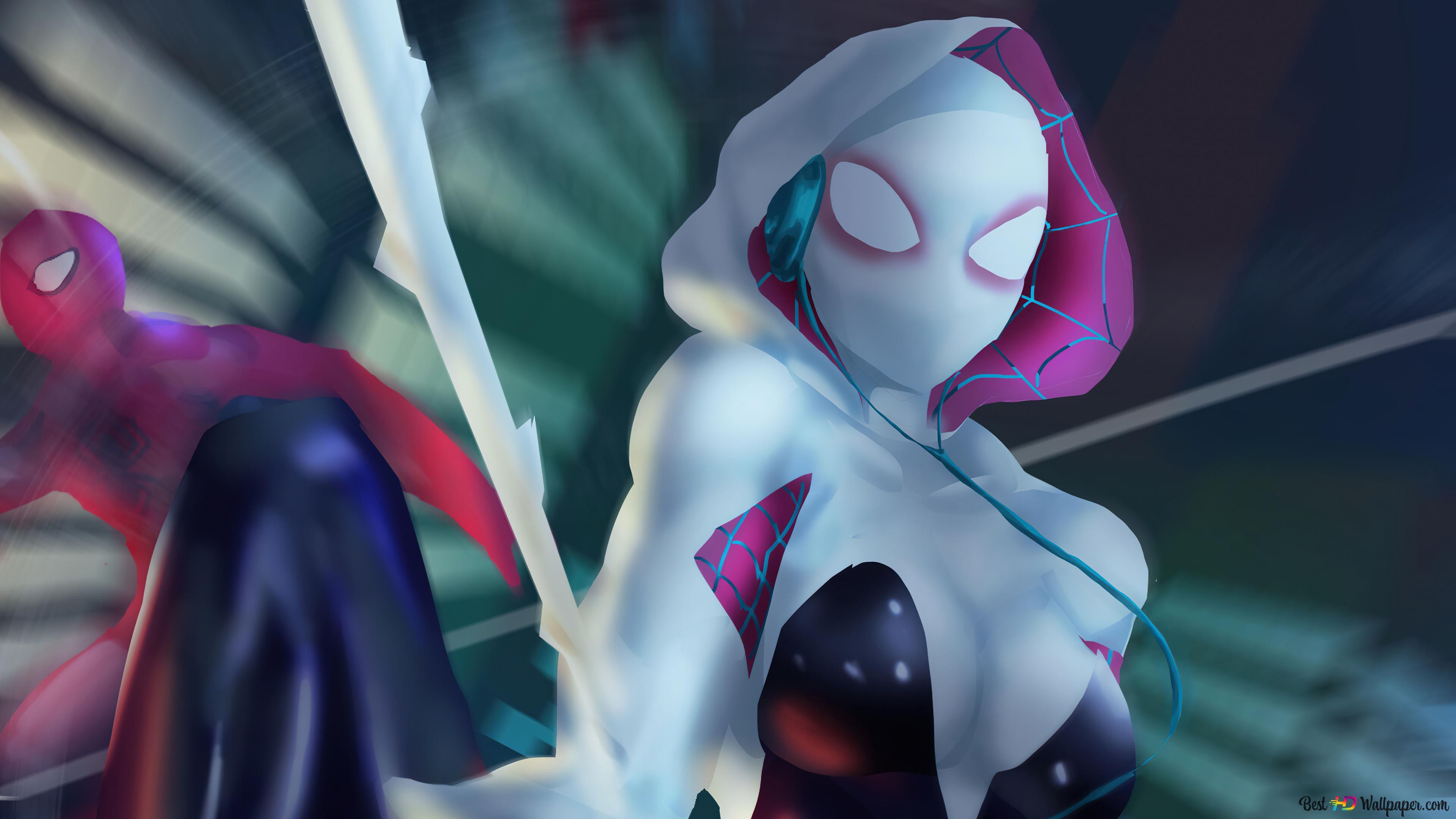 3840x2160 Spider Gwen Marvel Superhero Art 4K Wallpaper Download