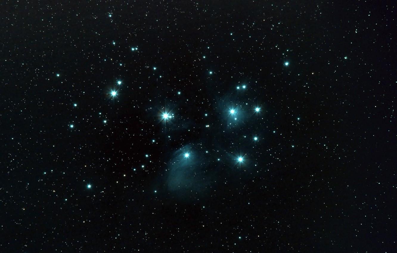 1332x850 Wallpaper The Pleiades, M star cluster, Seven sisters image for desktop, section космос
