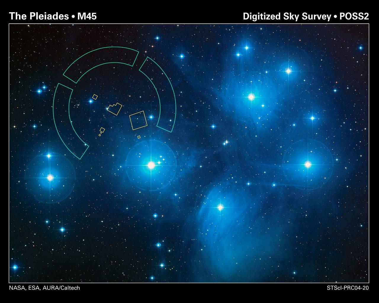 1280x1024 Hubble Refines Distance To The Pleiades Star Cluster