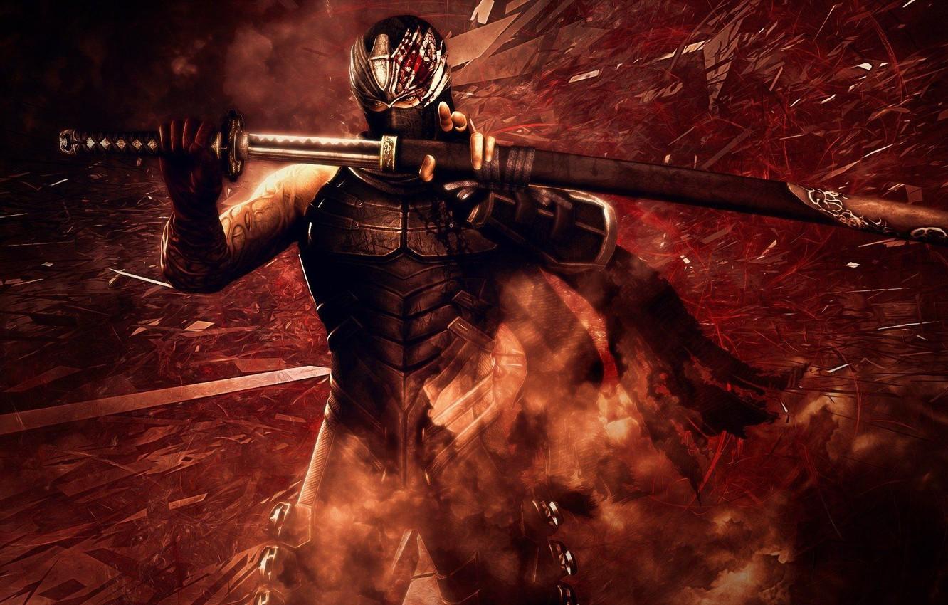 1332x850 Wallpaper sword, games, weapons, ninja image for desktop, section игры