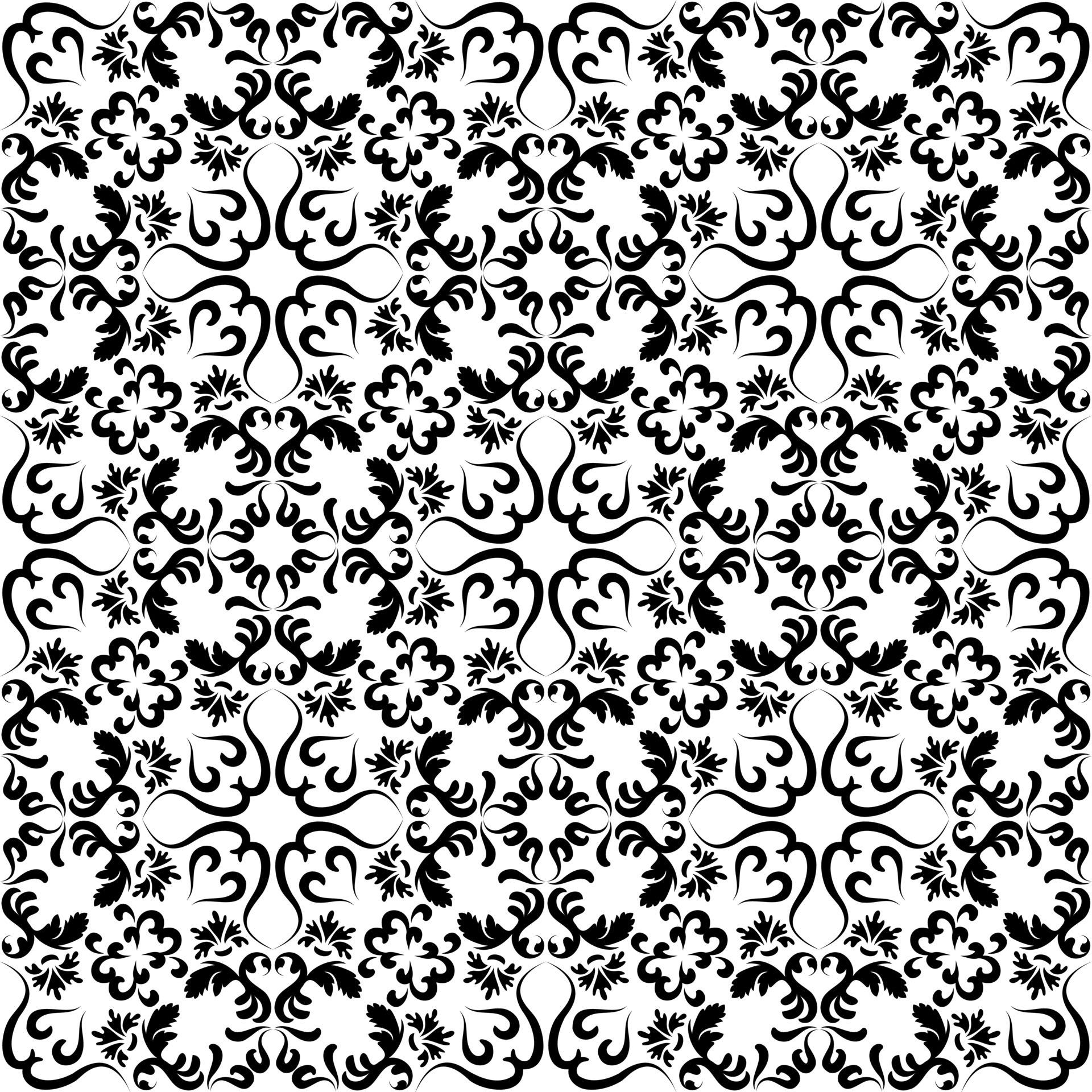 1920x1920 Beautiful antique black and white ornament. Seamless vintage Victorian style wallpaper. Modern Arabic pattern. Background, wallpaper, wrapping, textile template