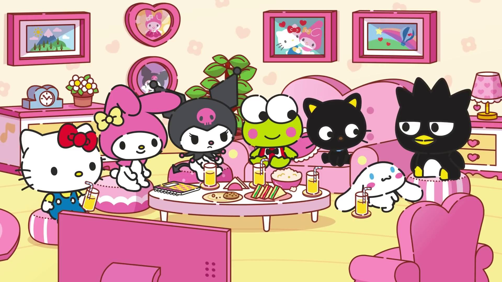 1920x1080 pink hello kitty wallpaper
