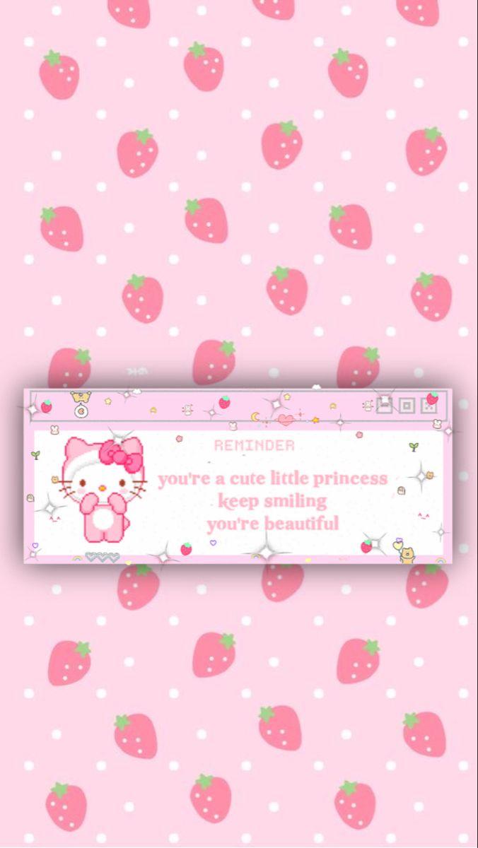 676x1200 Hello Kitty Strawberry Wallpaper. Pink wallpaper hello kitty, Hello kitty iphone wallpaper, Pink wallpaper iphone