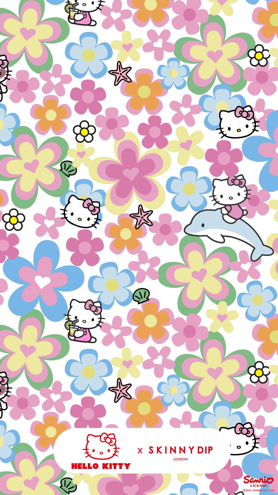 1080x1920 Hello Kitty x Skinnydip Phone Wallpaper