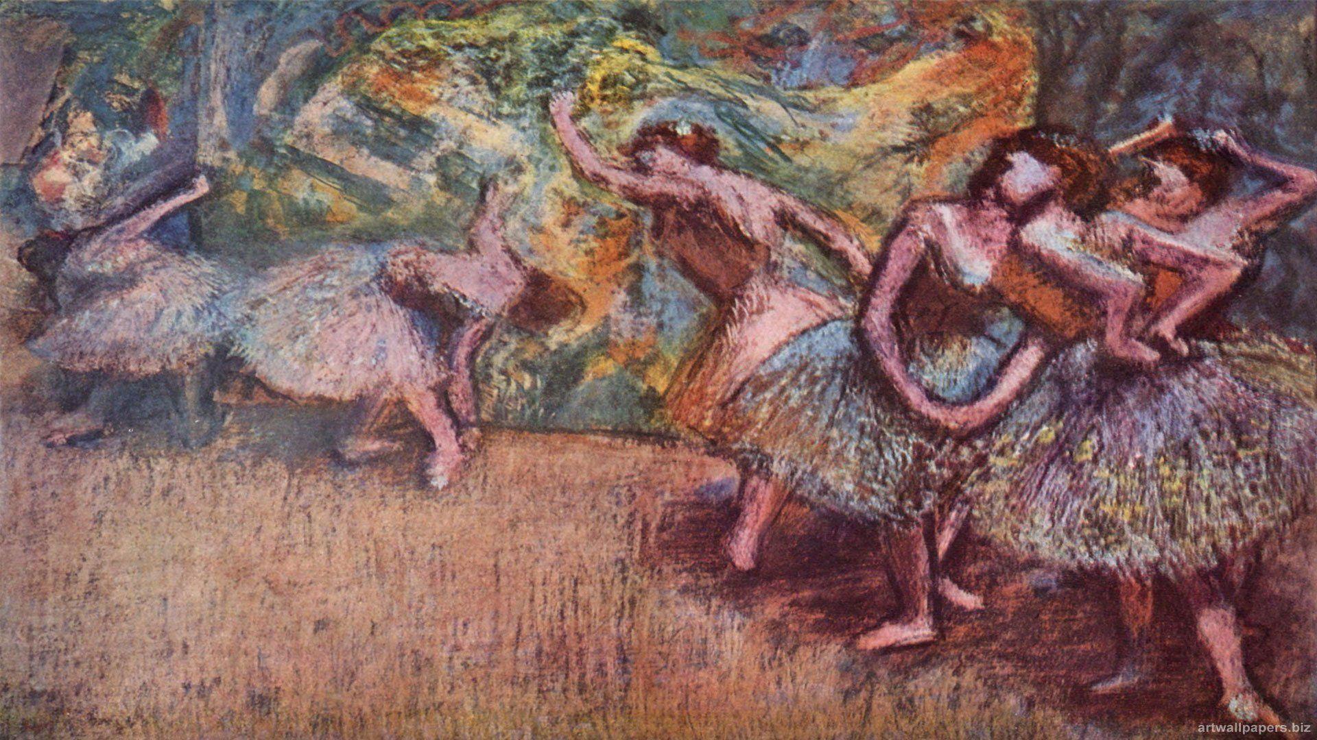 1920x1080 Edgar Degas Ballet Scene