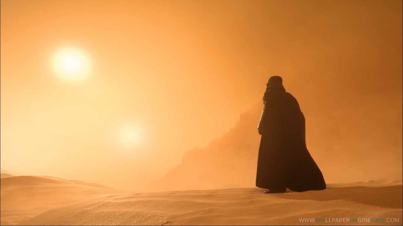 1366x768 Star Wars Retro Tatooine Wallpaper