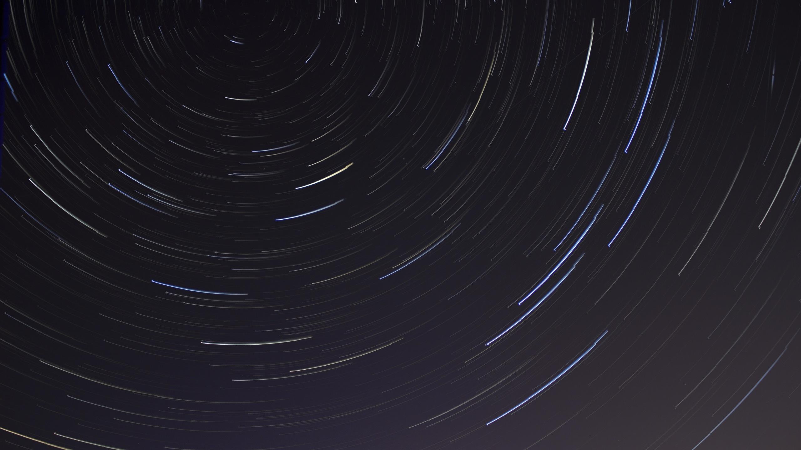 2560x1440 Wallpaper / time lapse, stars, abstract, night, hd, 4k, 5k free download