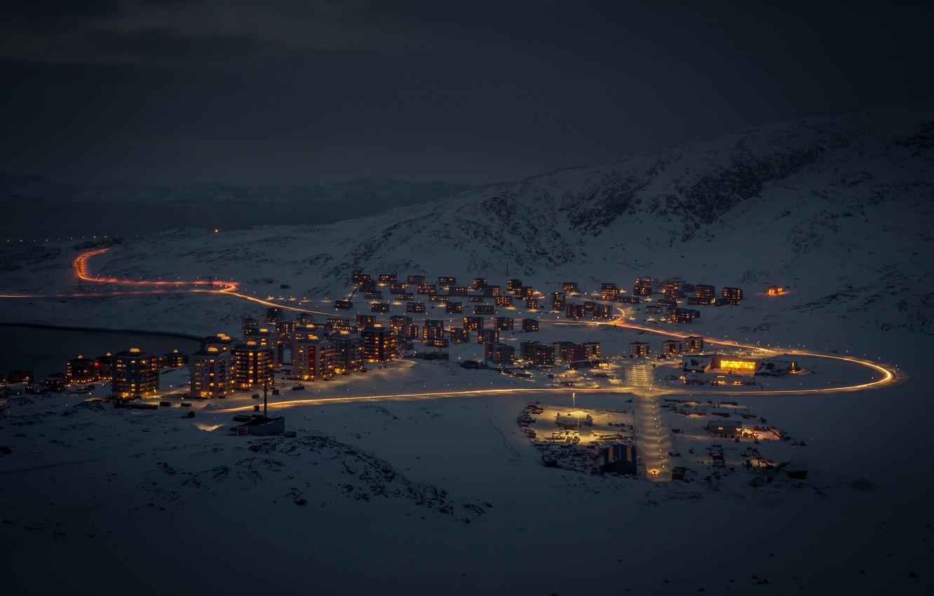 1332x850 Wallpaper snow, mountains, home, Greenland, Greenland image for desktop, section город