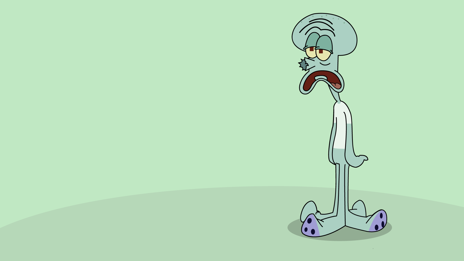 1920x1080 I made this Squidward wallpaper, what do you guys think? [1920x1080]