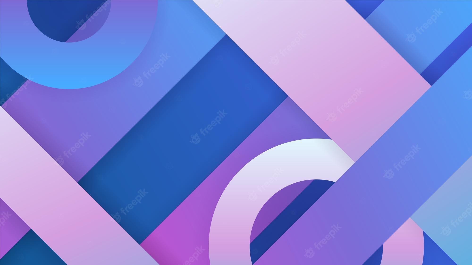 2000x1125 Premium Vector. Modern blue pink purple dynamic stripes colorful abstract geometric design background for business card presentation brochure banner and wallpaper