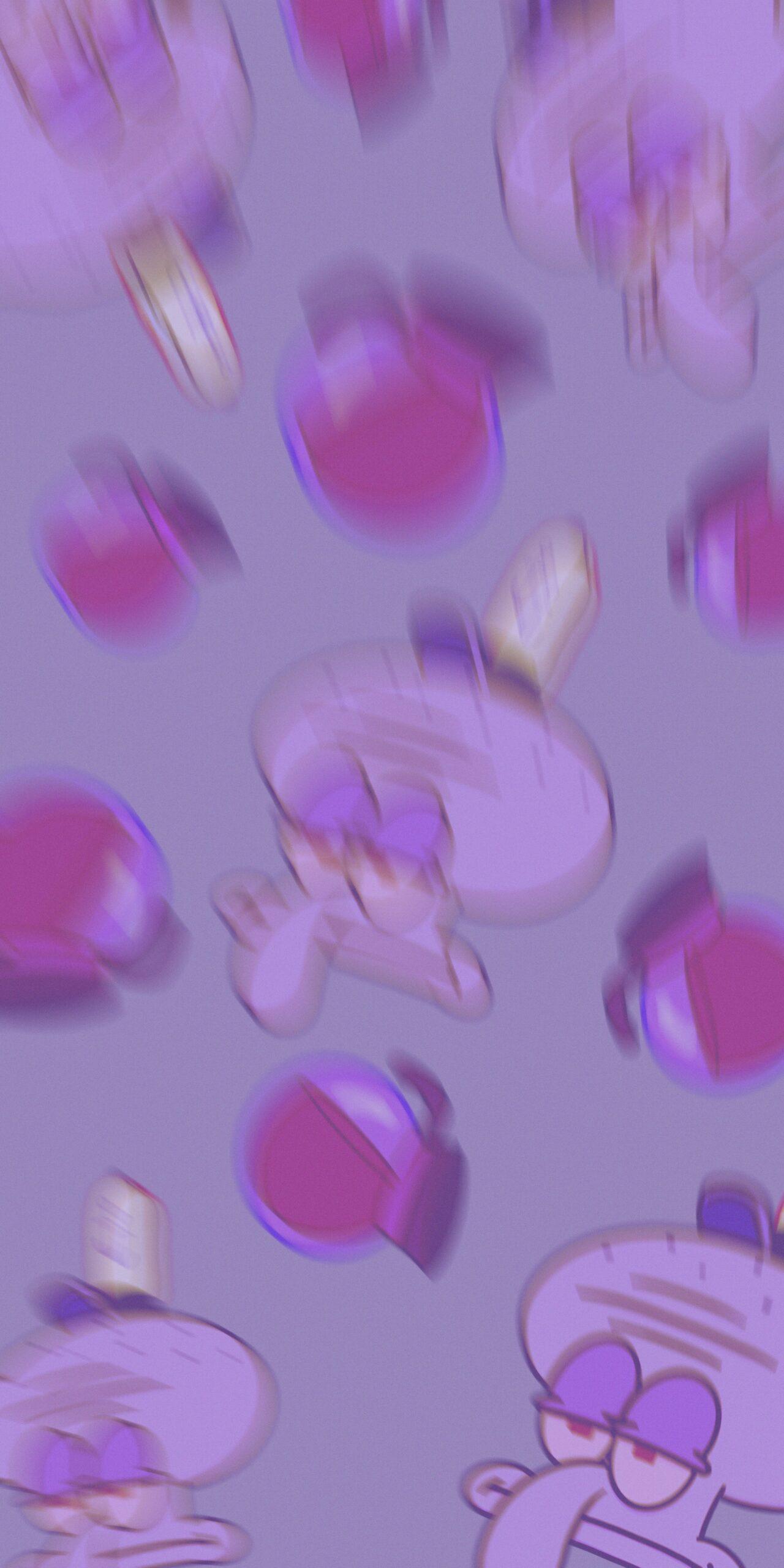 1280x2560 SpongeBob Squidward Monday Vibes Wallpaper