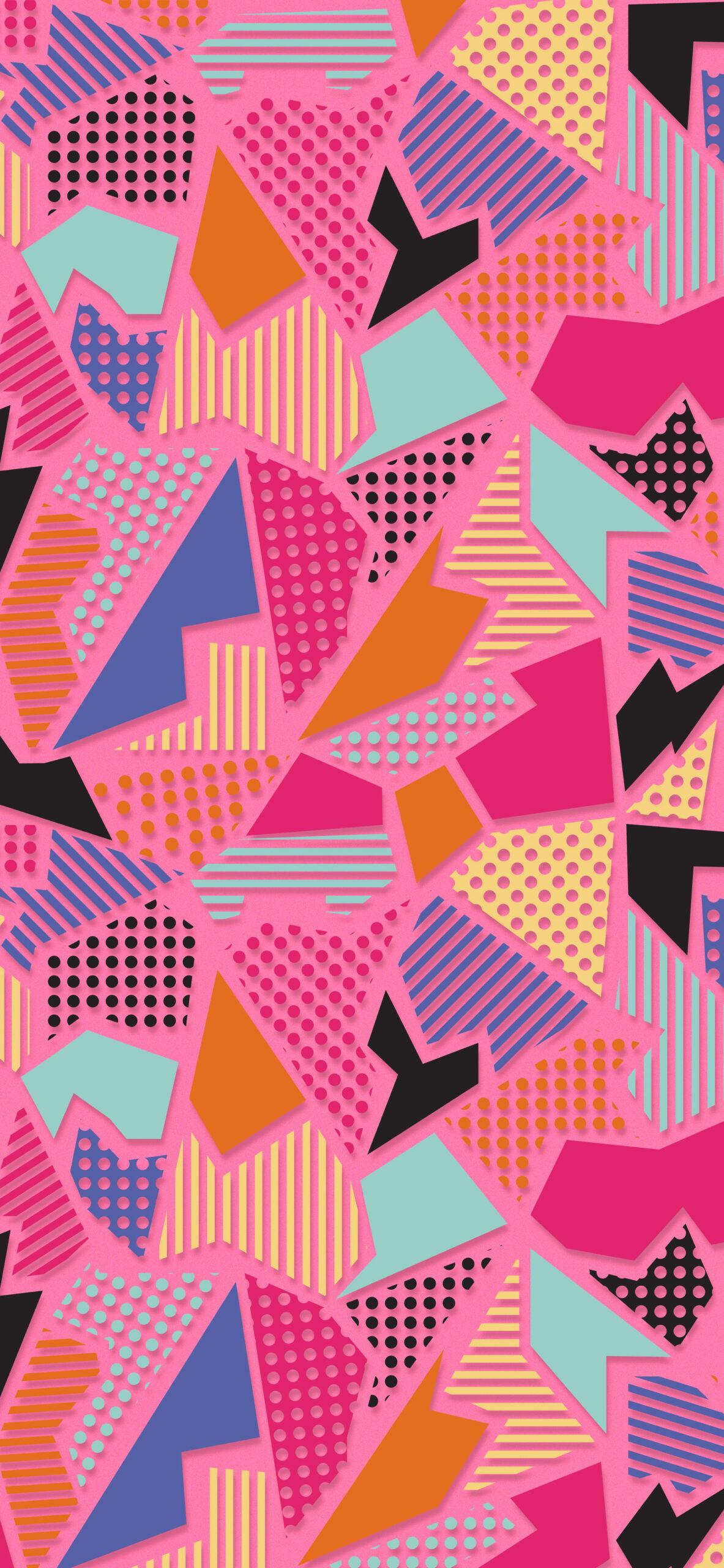 1183x2560 Abstract Wallpaper with Geometric Forms