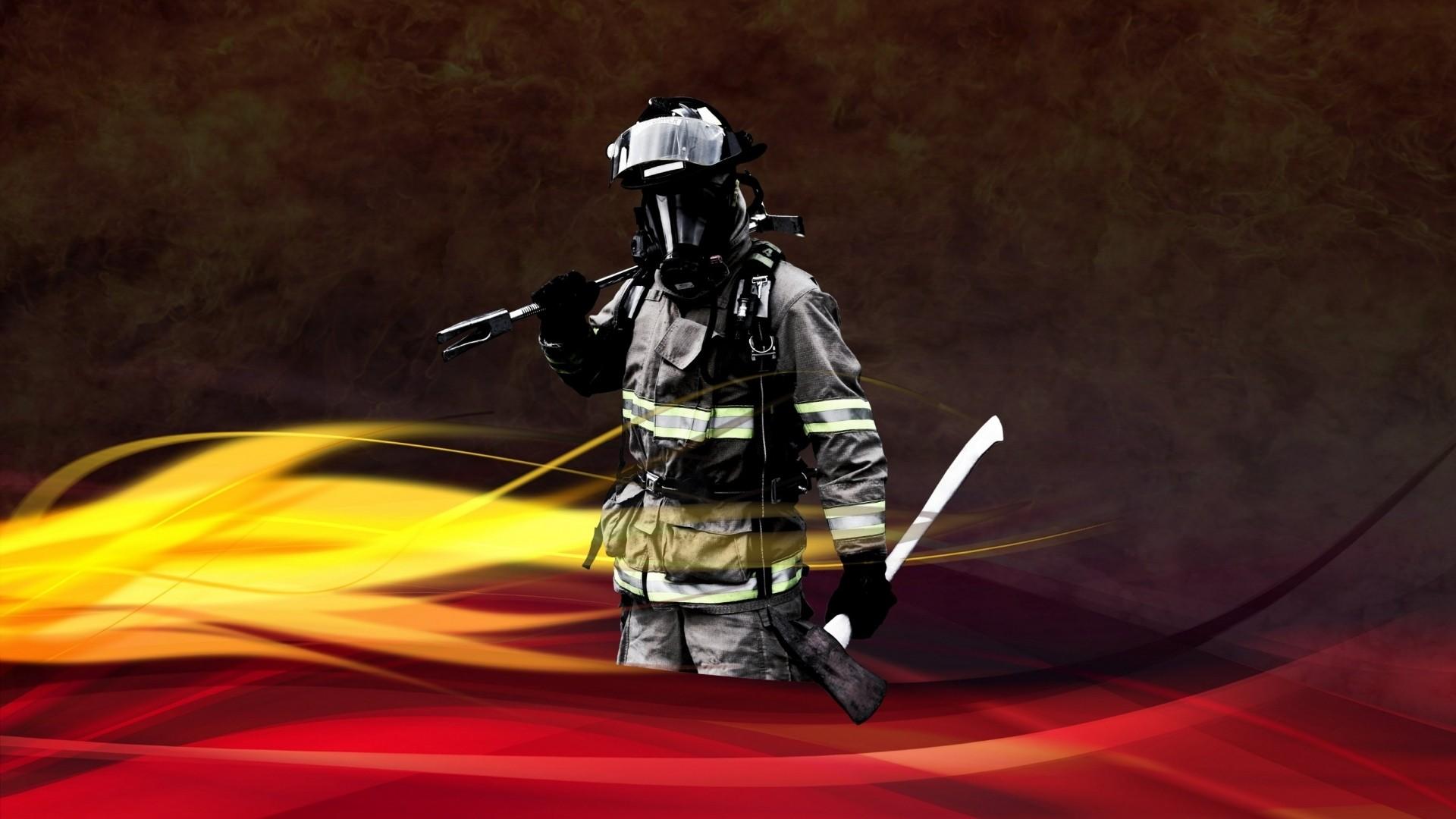 1920x1080 Firefighter Wallpaper