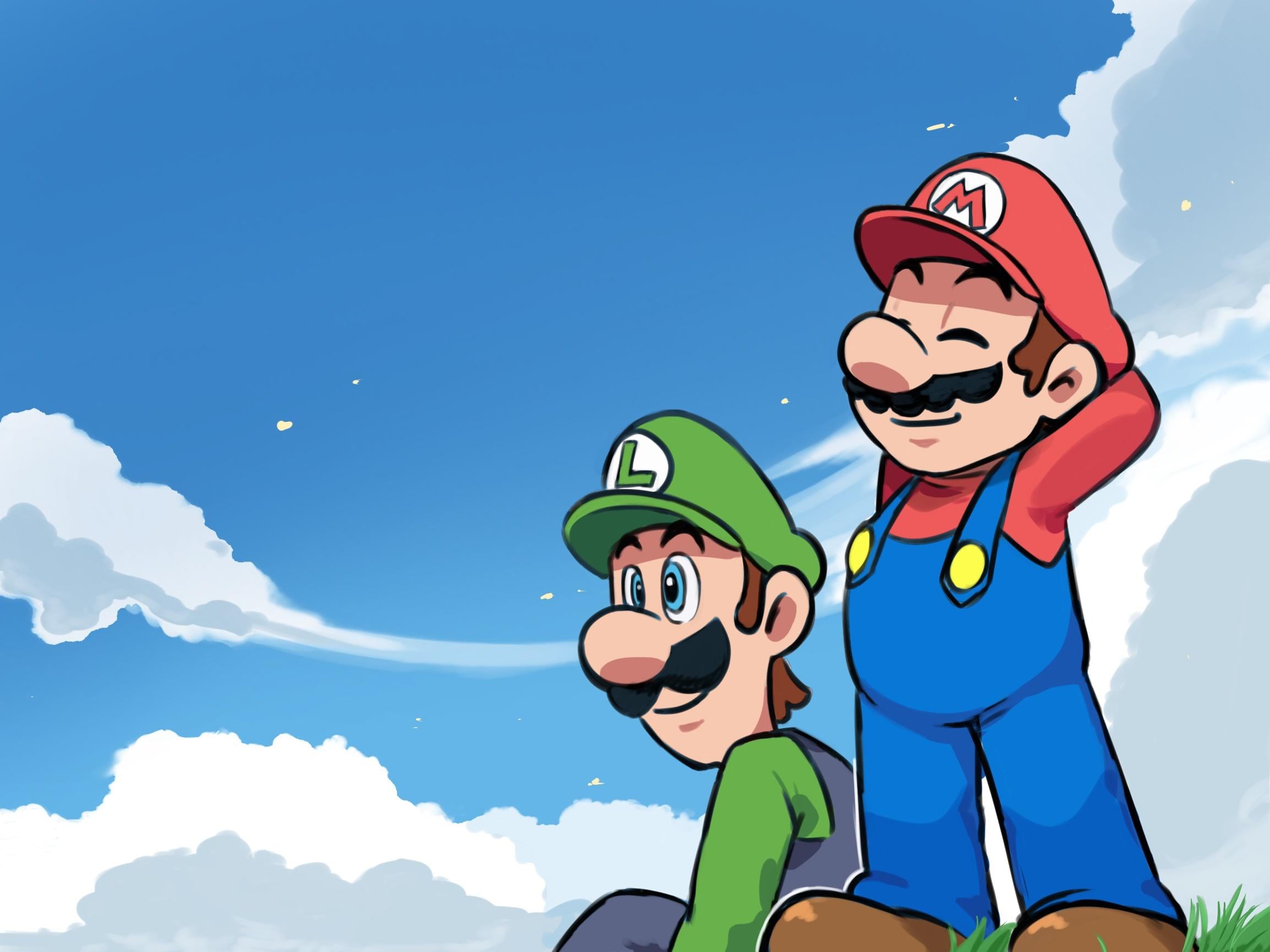 2308x1731 Super Mario Bros. HD, Mario, Luigi Gallery HD Wallpaper