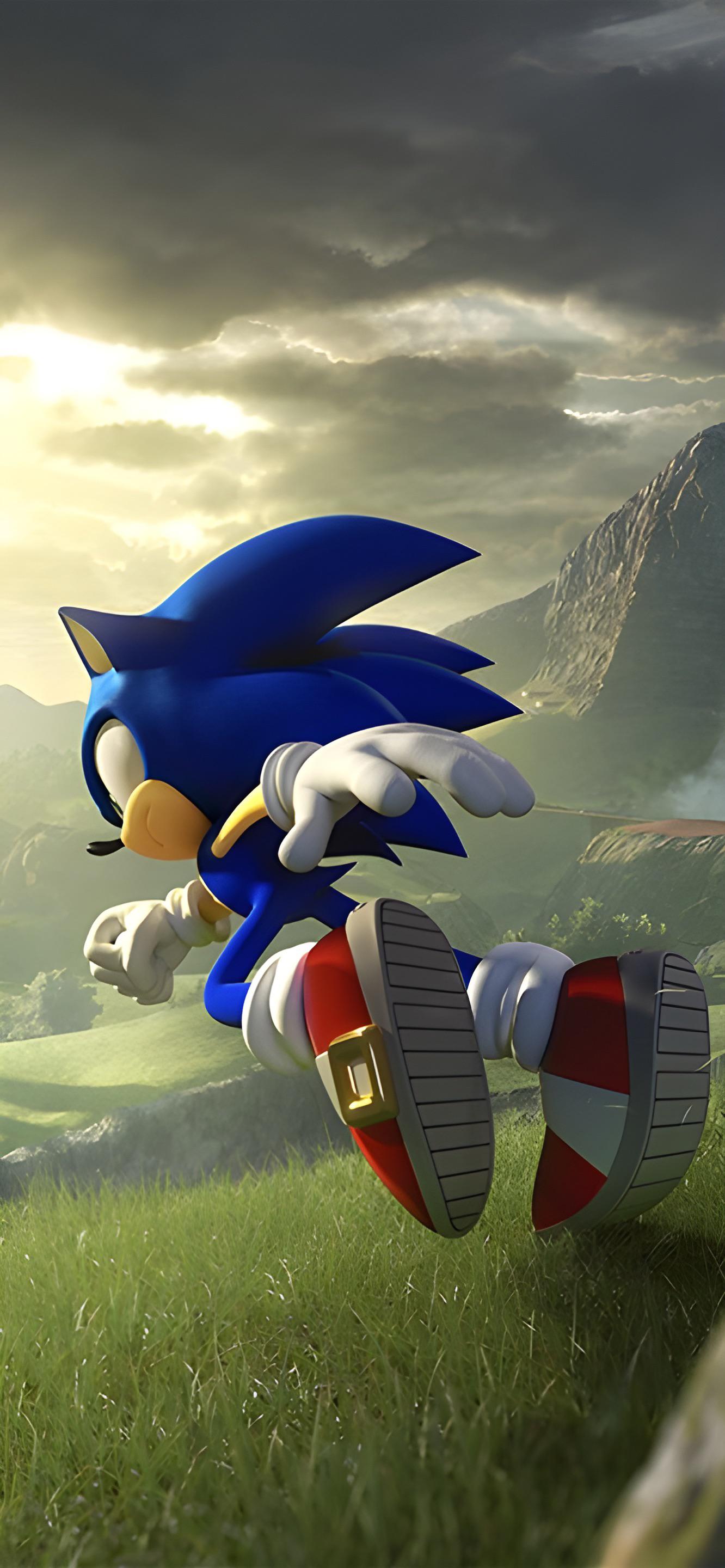 1332x2880 Sonic Frontiers iPhone Wallpaper