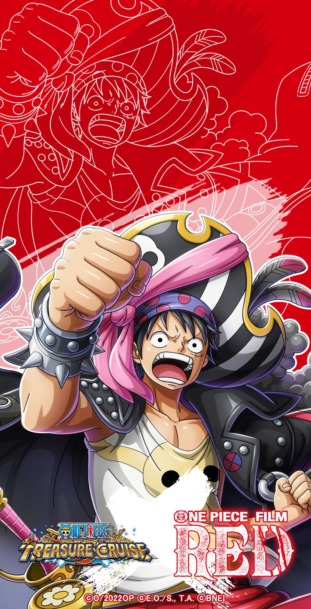 1080x2112 ONE PIECE Treasure Cruise are giving away these awesome wallpaper in celebration of New York Comic Con and the FILM RED U.S. Premiere!