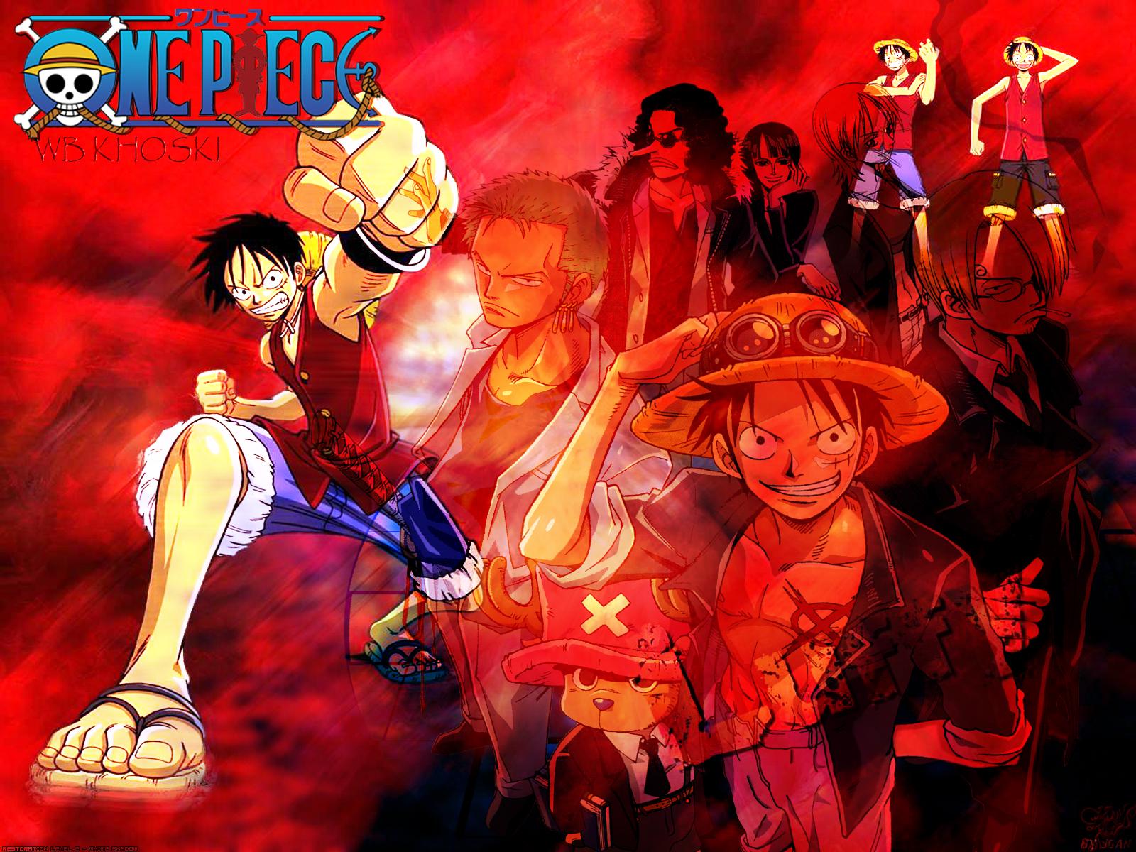 1600x1200 One Piece Red Wallpaper